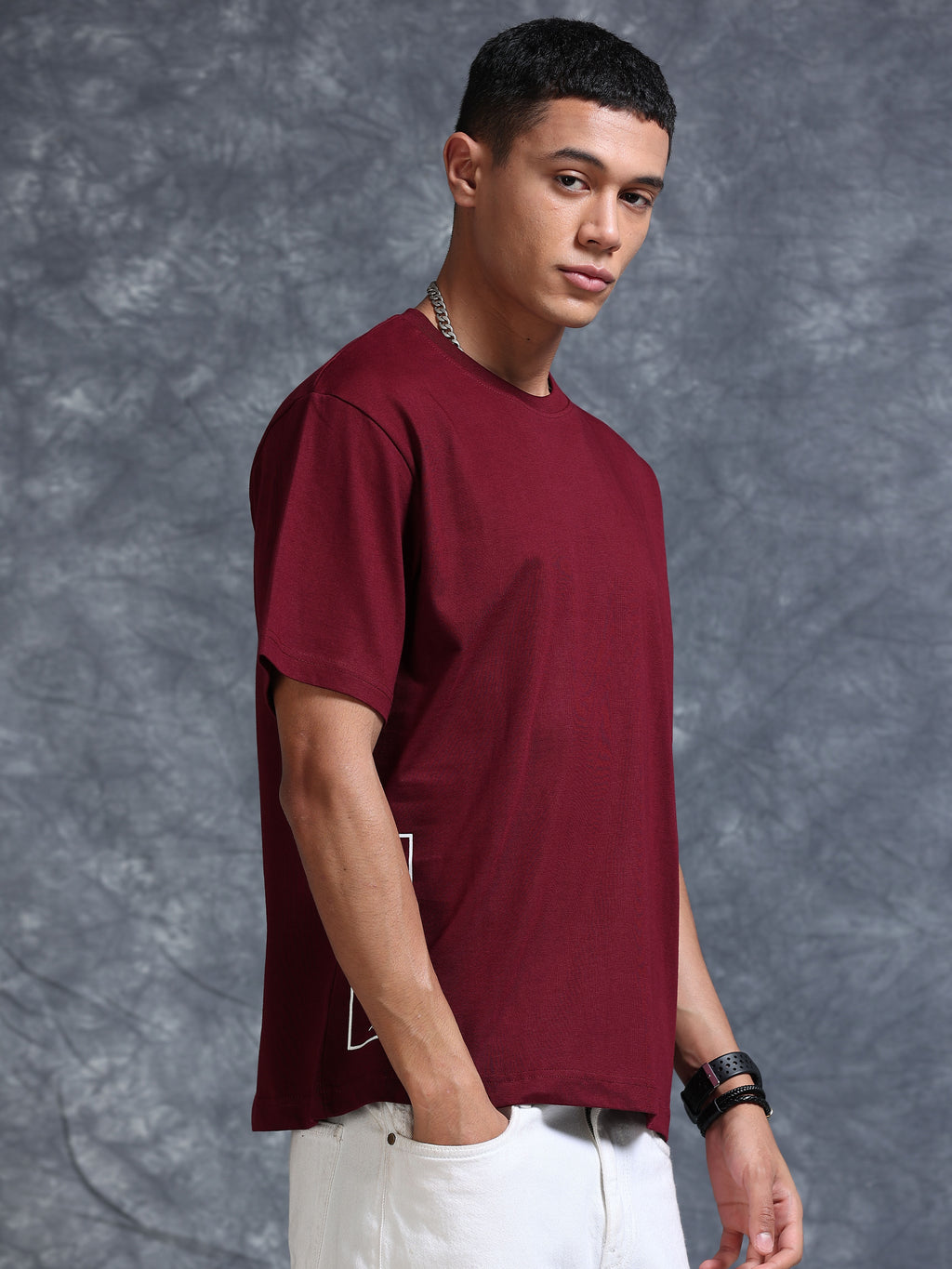 ARDEUR STREETZ Men's Relaxed Fit 100% Cotton Graphic T-Shirt - Tawny Port