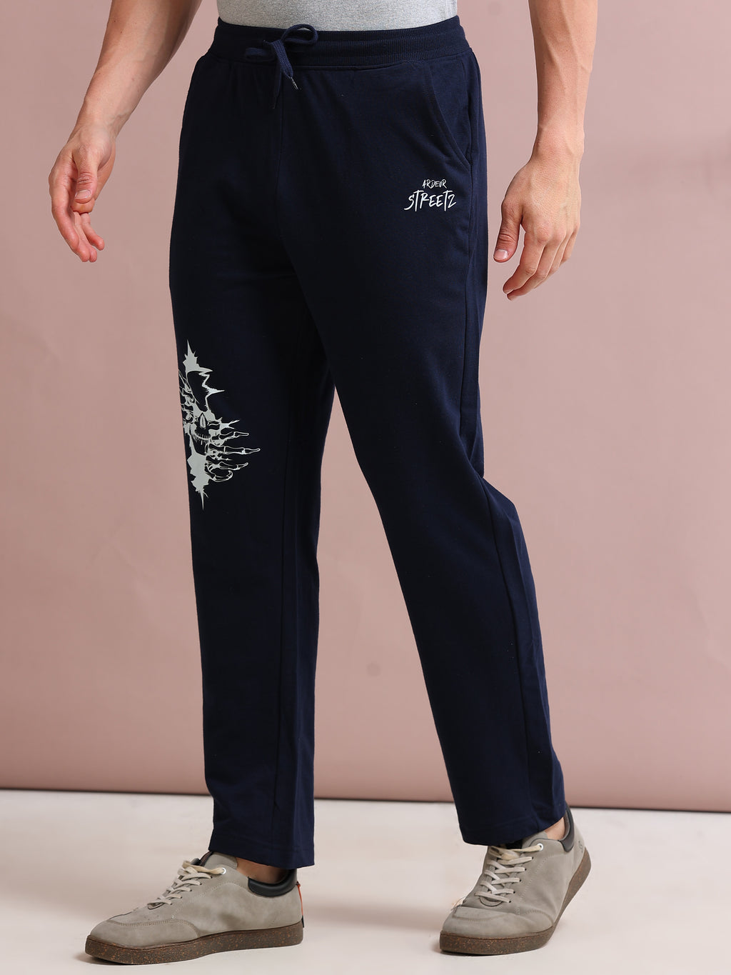 ARDEUR STREETZ Men's Relaxed Fit Track Pants - Navy