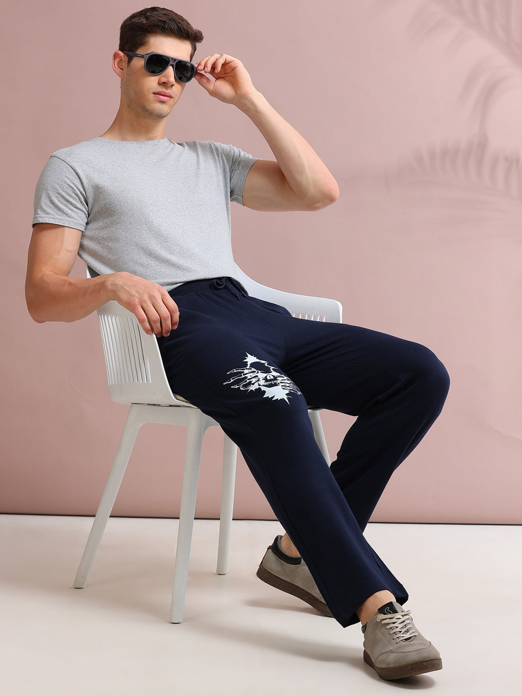 ARDEUR STREETZ Men's Relaxed Fit Track Pants - Navy