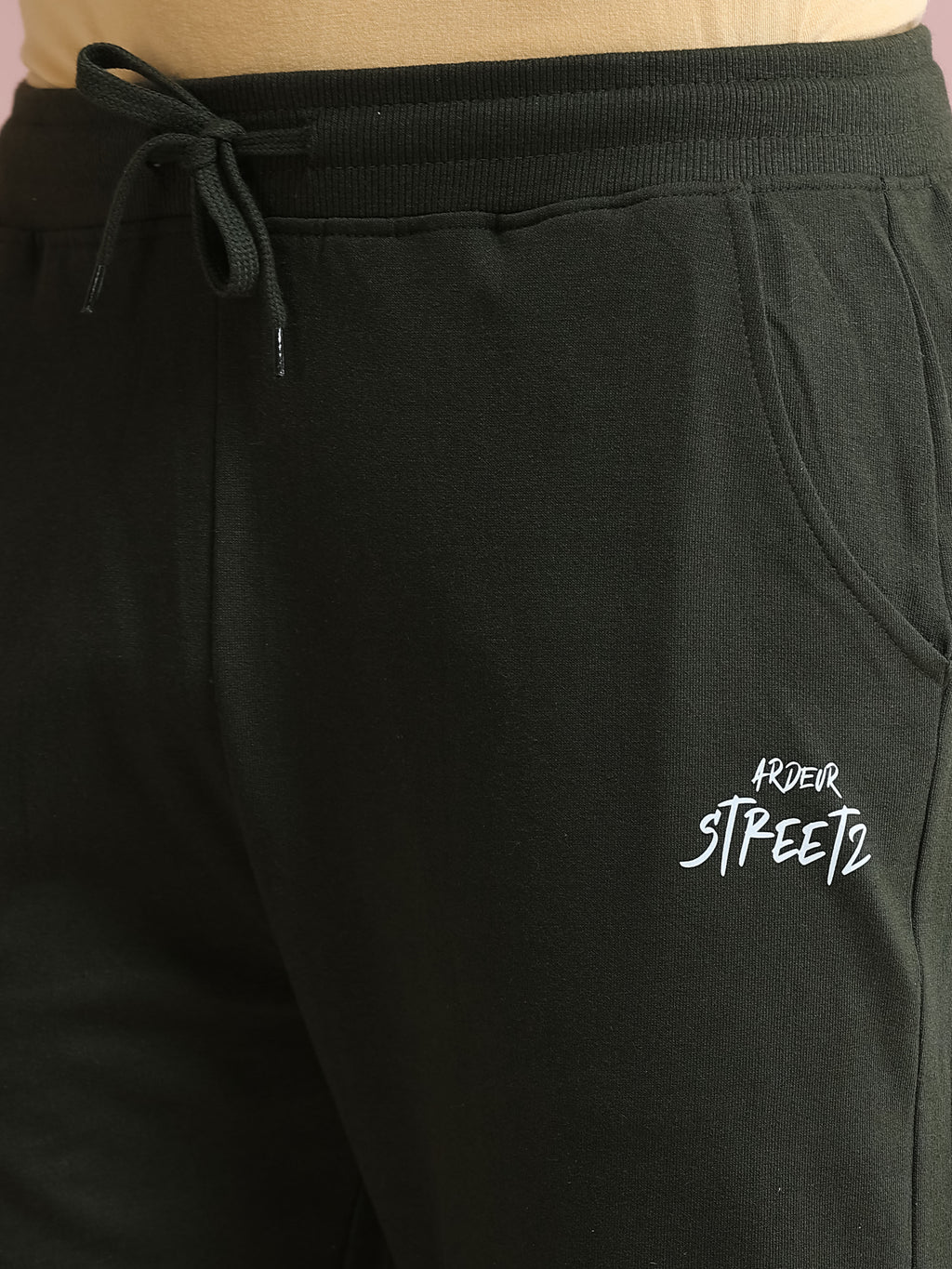 ARDEUR STREETZ Men's Relaxed Fit Track Pants - Olive