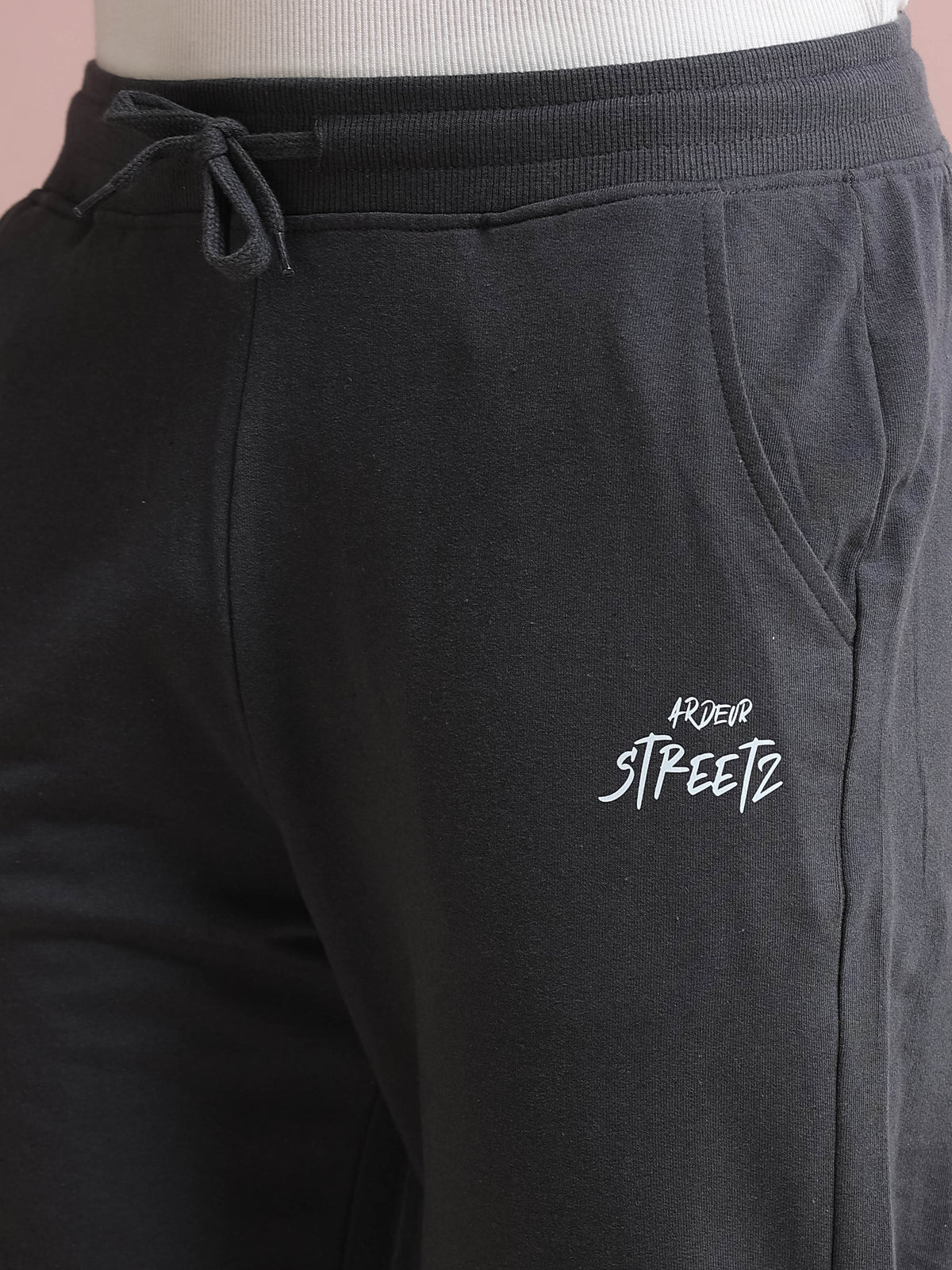 ARDEUR STREETZ Men's Relaxed Fit Track Pants - Steel Grey