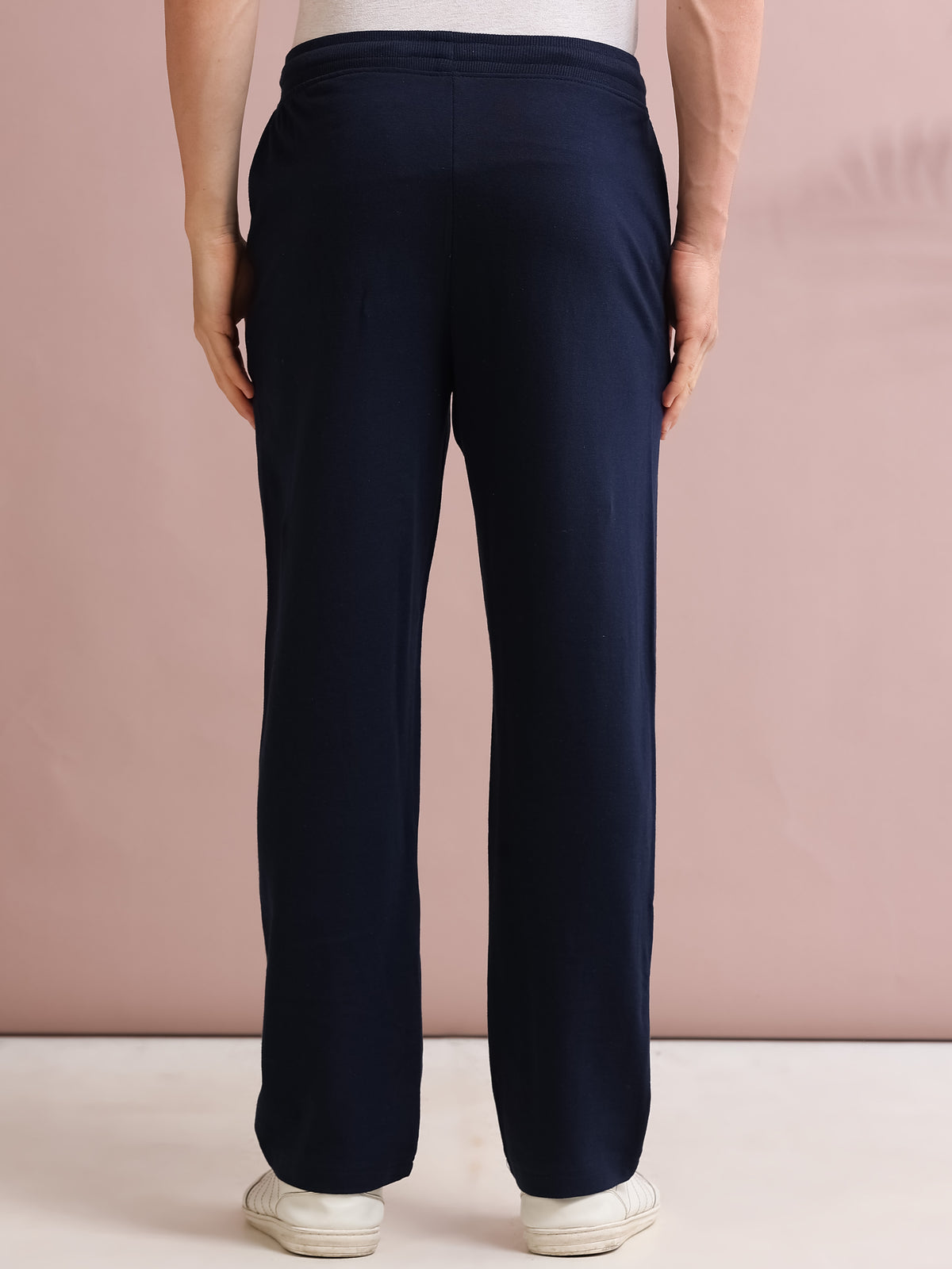 ARDEUR STREETZ Men's Relaxed Fit Printed Track Pants - Navy