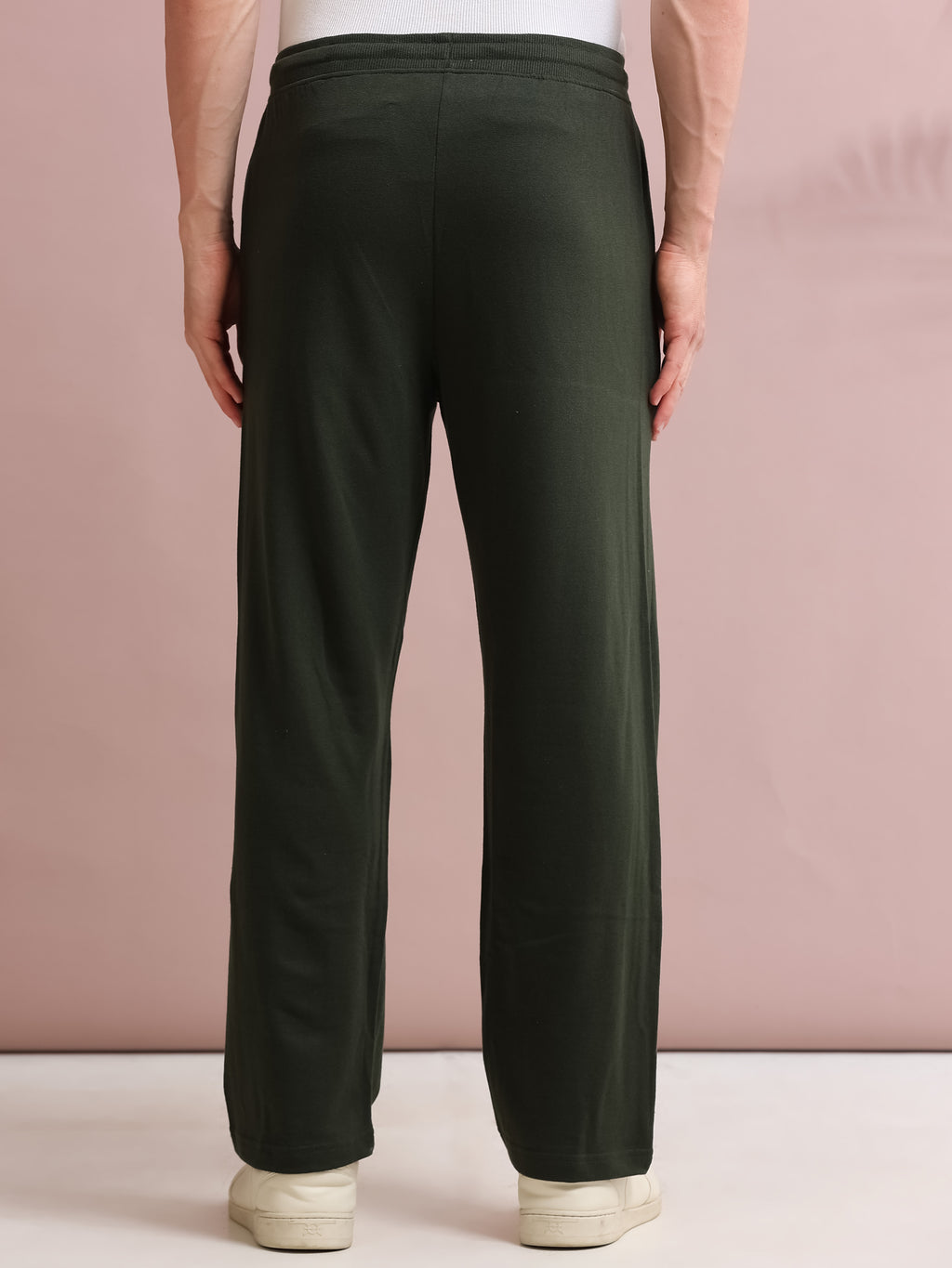 ARDEUR STREETZ Men's Relaxed Fit Printed Track Pants - Olive