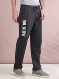 ARDEUR ZEAL IN YOU Men's Relaxed Fit Cotton Blended Track Pants - Steel Grey