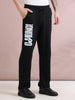 ARDEUR ZEAL IN YOU Men's Relaxed Fit TypographyTrack Pants - Black