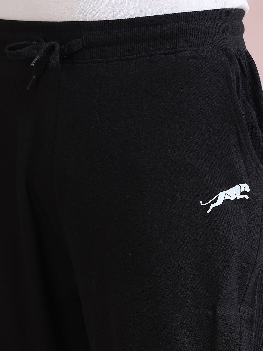 ARDEUR ZEAL IN YOU Men's Relaxed Fit TypographyTrack Pants - Black