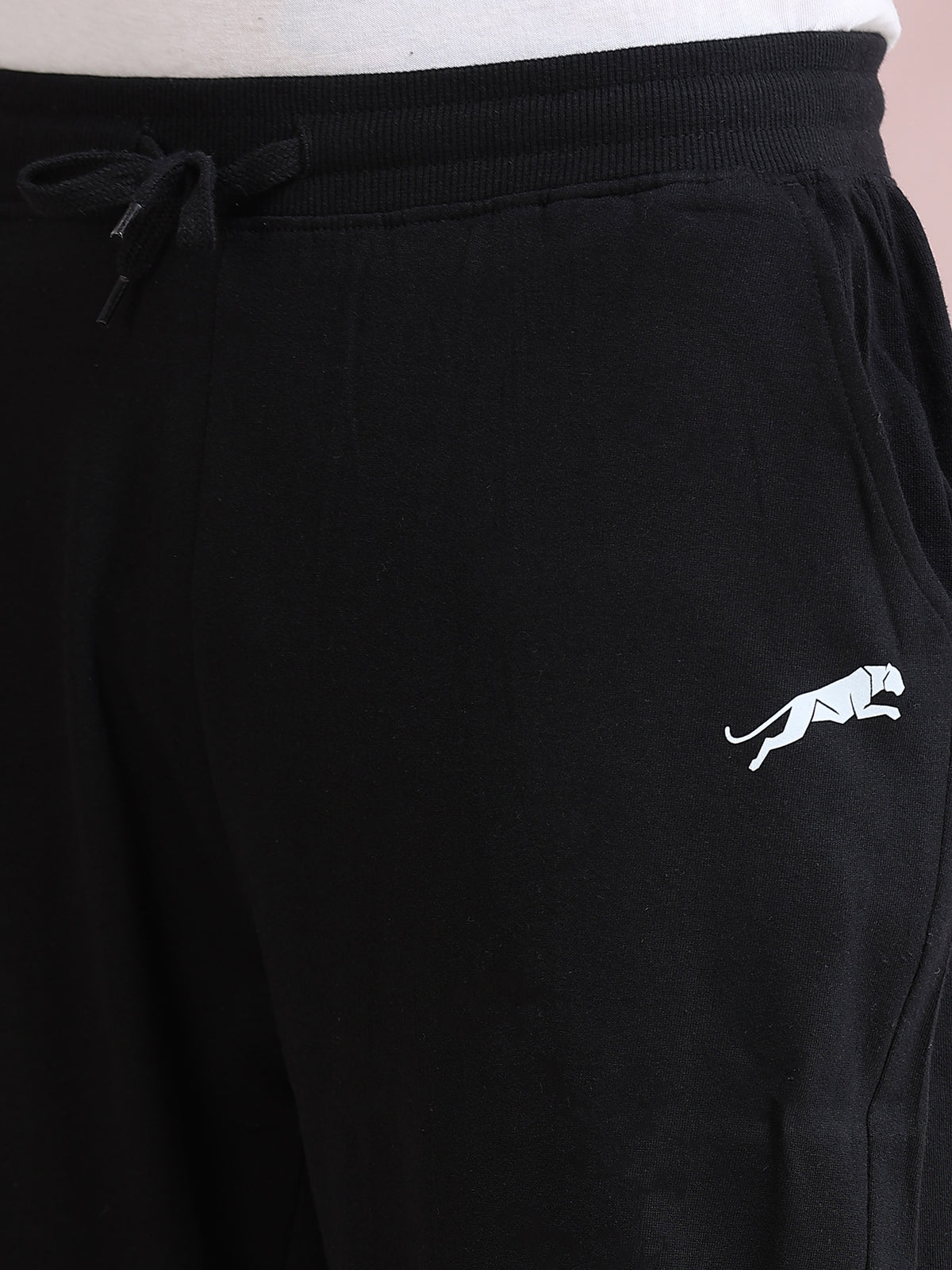 ARDEUR ZEAL IN YOU Men's Relaxed Fit TypographyTrack Pants - Black