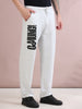 ARDEUR ZEAL IN YOU Men's Relaxed Fit TypographyTrack Pants - White Melange