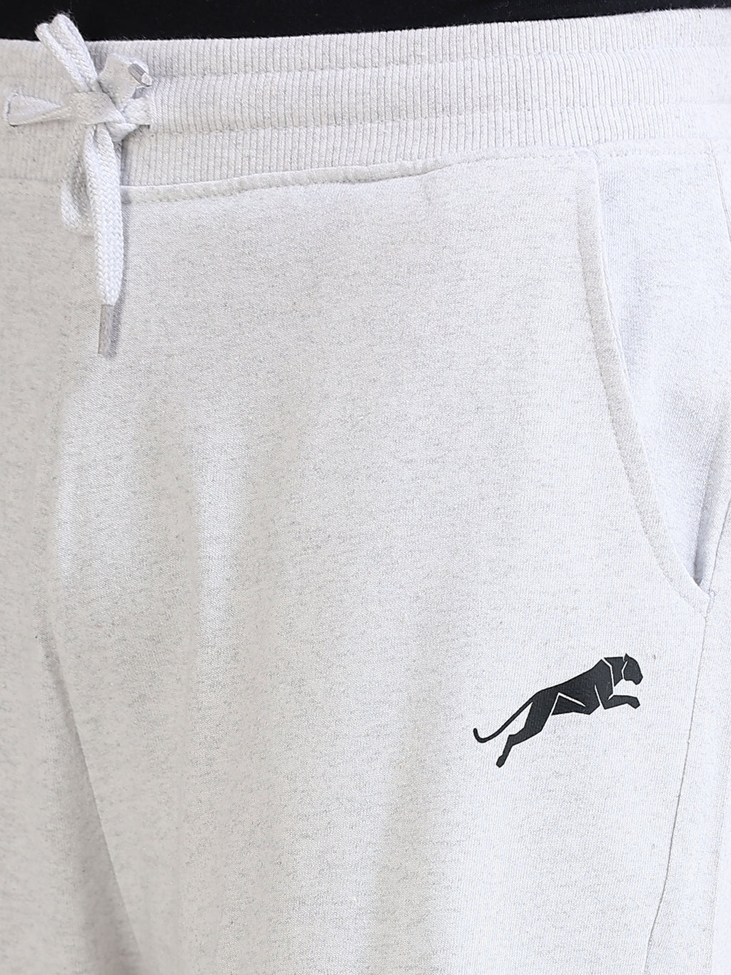 ARDEUR ZEAL IN YOU Men's Relaxed Fit TypographyTrack Pants - White Melange