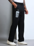 ARDEUR Men's Relaxed Fit Track Pants - Black