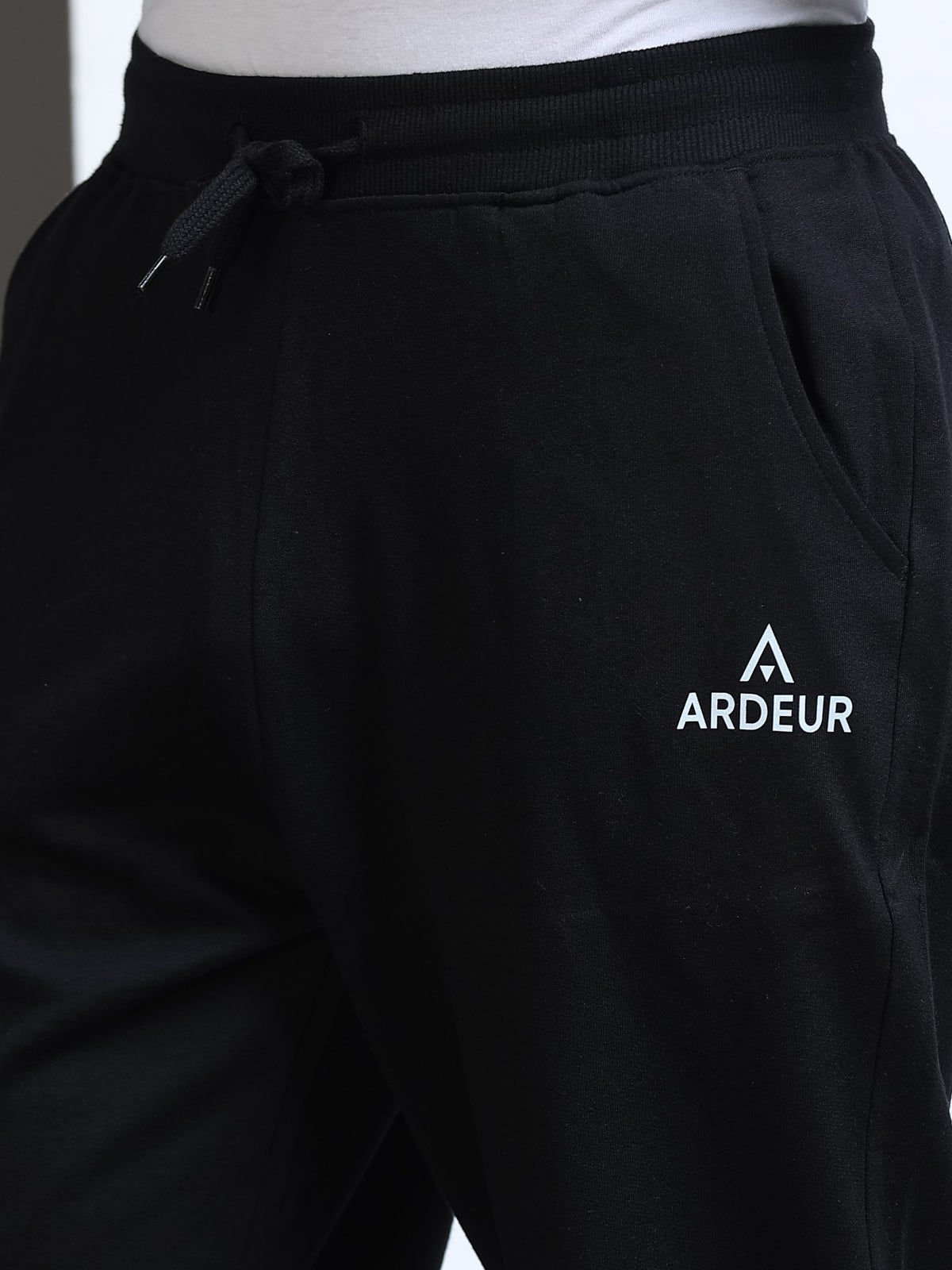 ARDEUR Men's Relaxed Fit Track Pants - Black