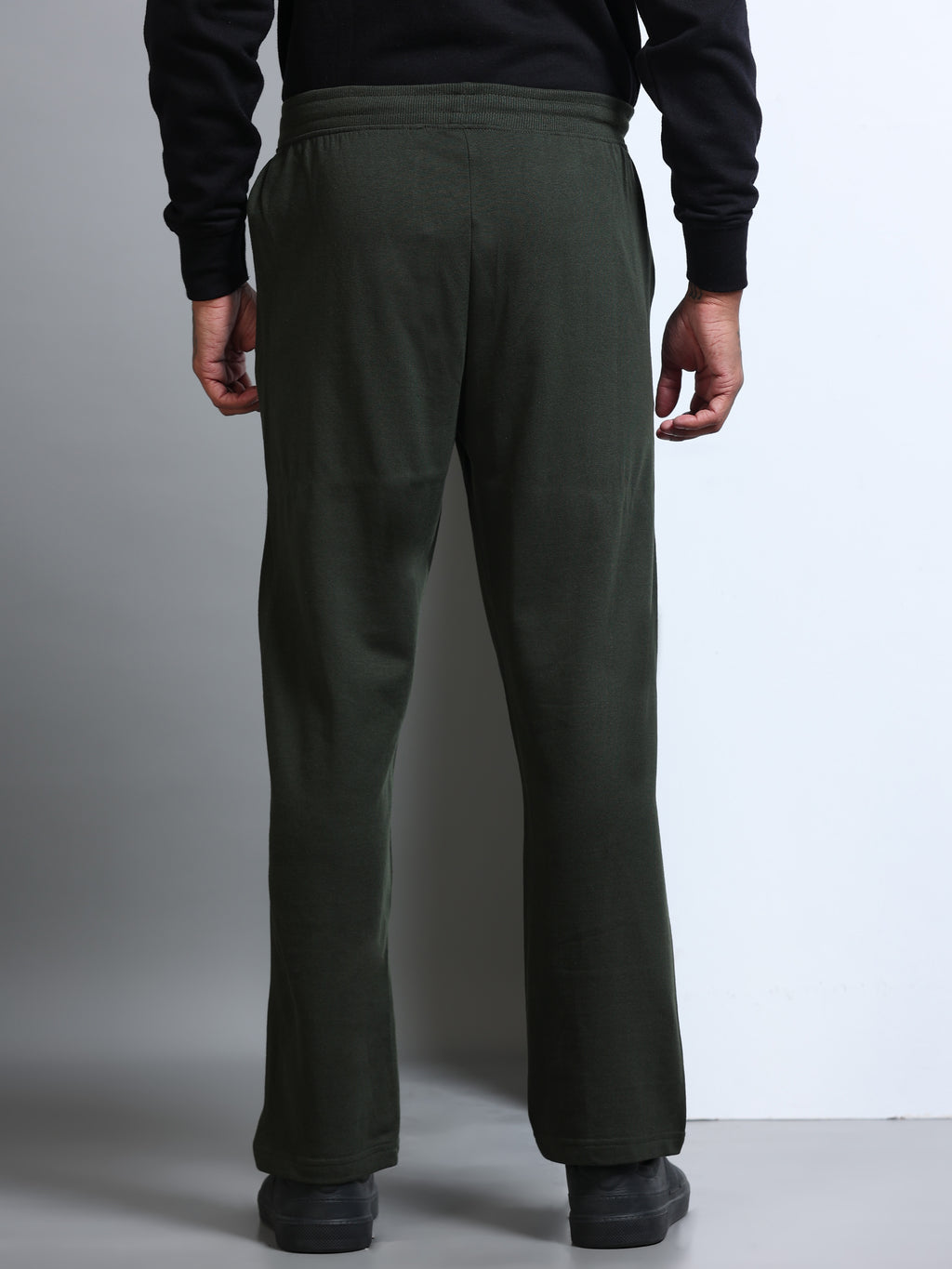 ARDEUR Men's Relaxed Fit Printed Track Pants - Olive