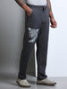 ARDEUR Men's Relaxed Fit Printed Track Pants - Steel Grey