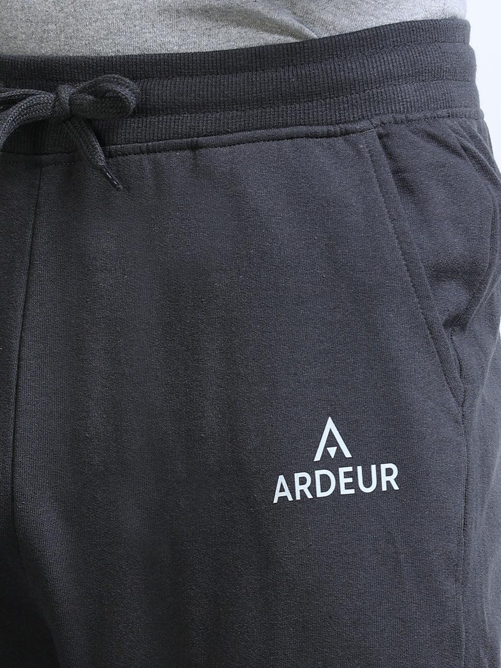 ARDEUR Men's Relaxed Fit Printed Track Pants - Steel Grey