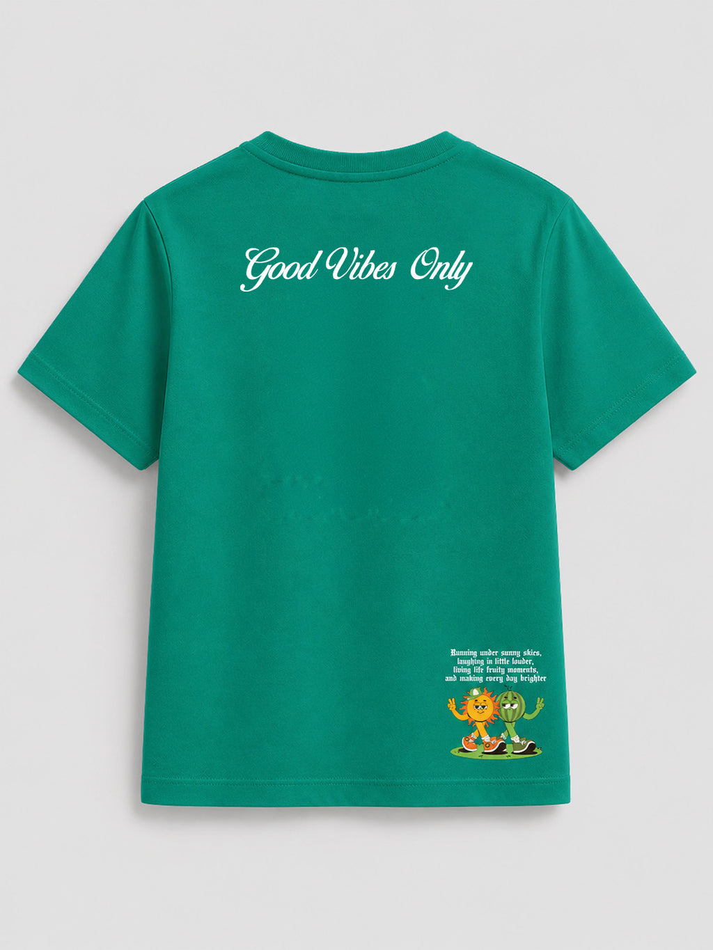 CODEZ Boys Relaxed Fit Printed T-Shirt & Cargo Shorts Set - Deep Teal & Green Glow