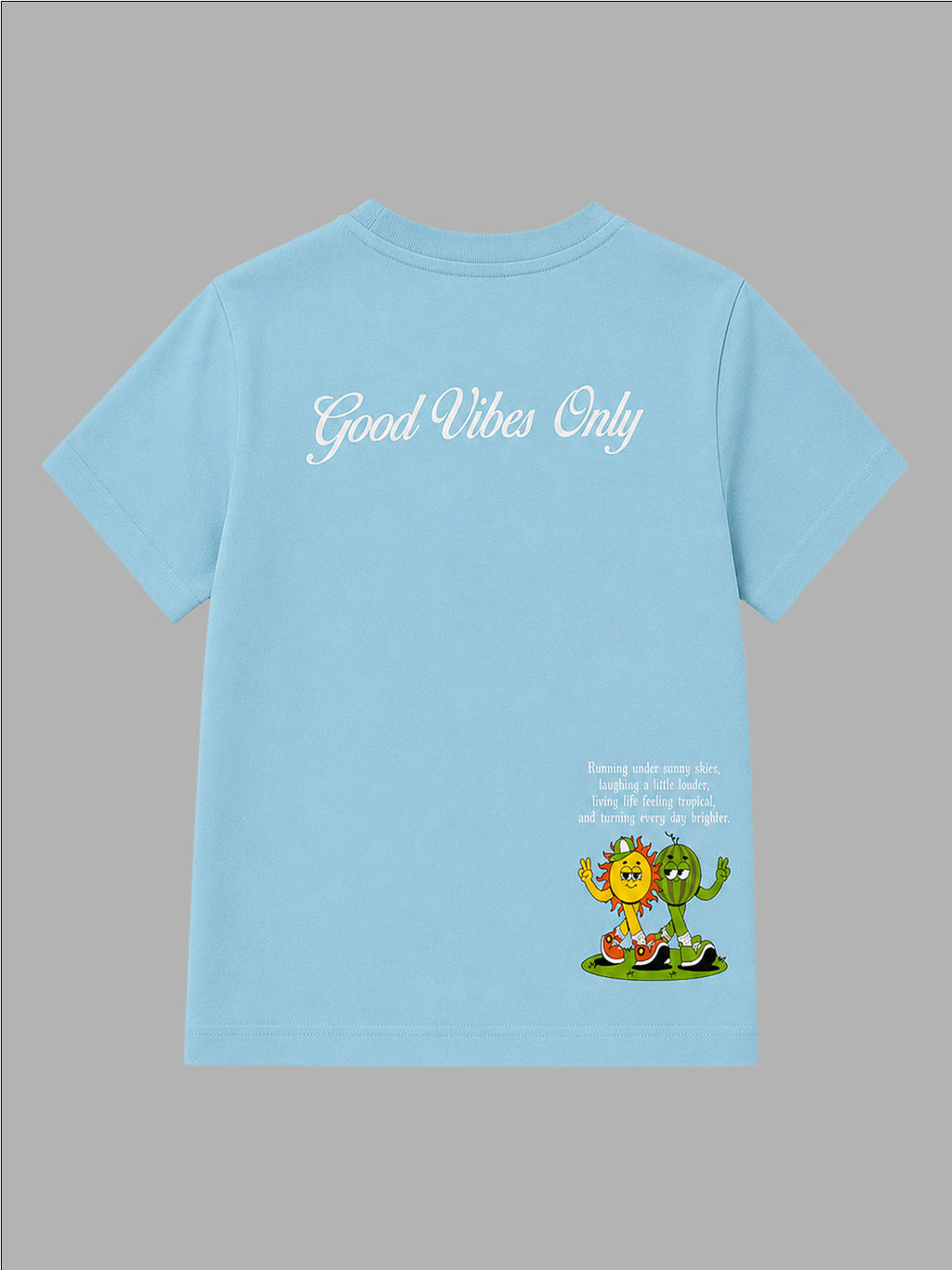 CODEZ Boys Relaxed Fit Printed T-Shirt & Cargo Shorts Set - Powder Blue & Bone White