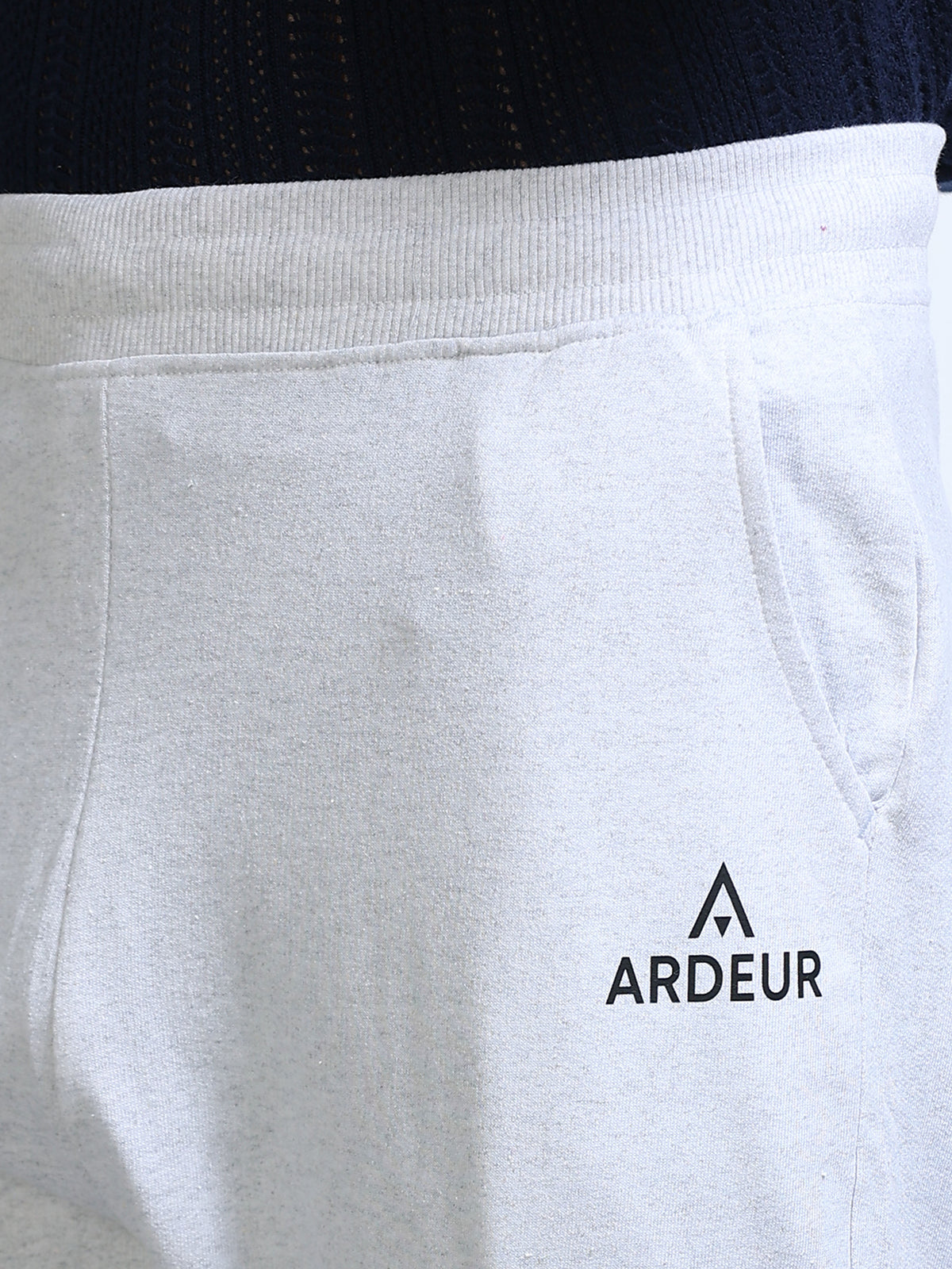 ARDEUR Men's Regular Fit Printed Track Pants - White