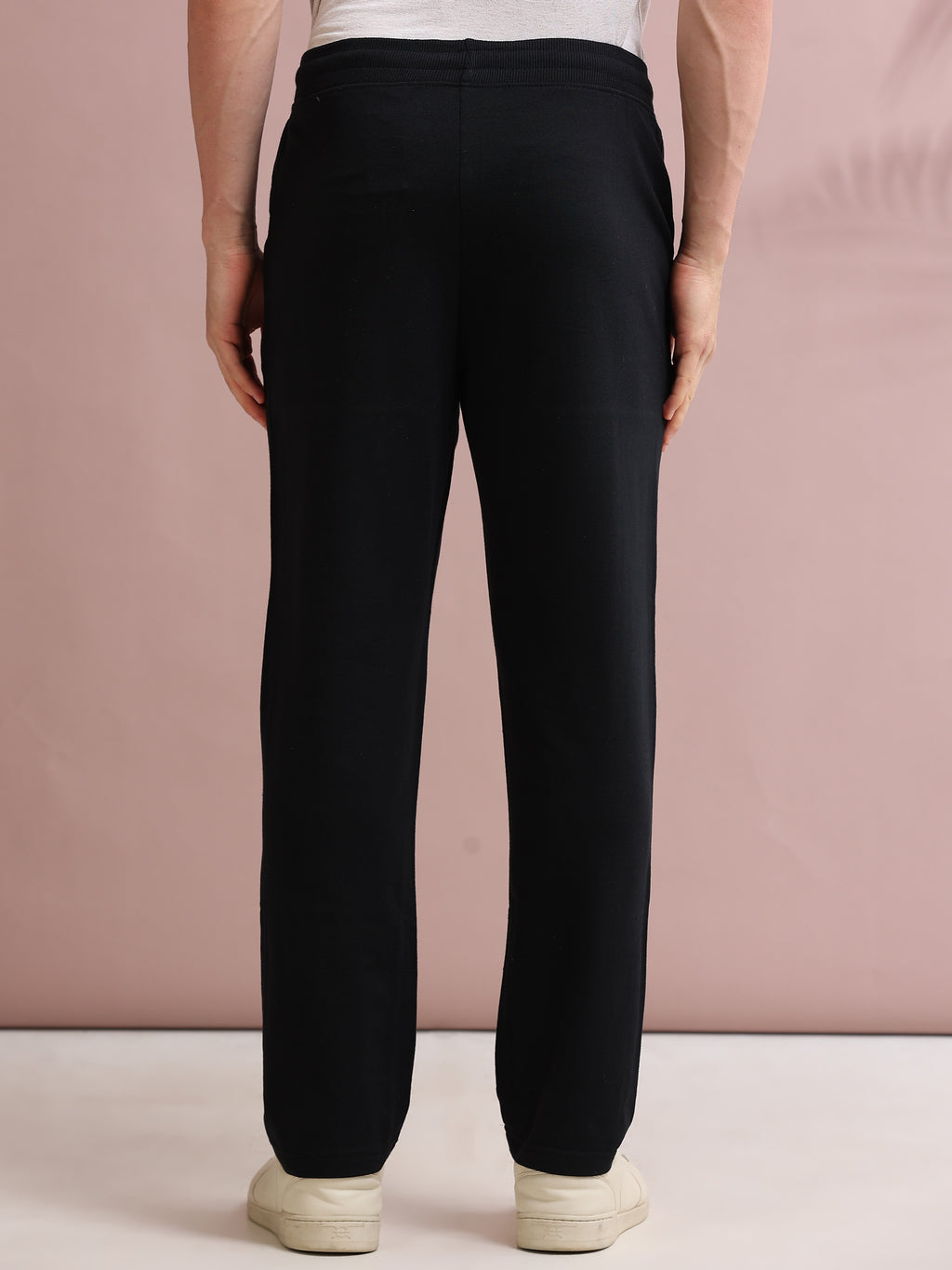ARDEUR STREETZ Men's Regular Fit Blend Track Pants - Black