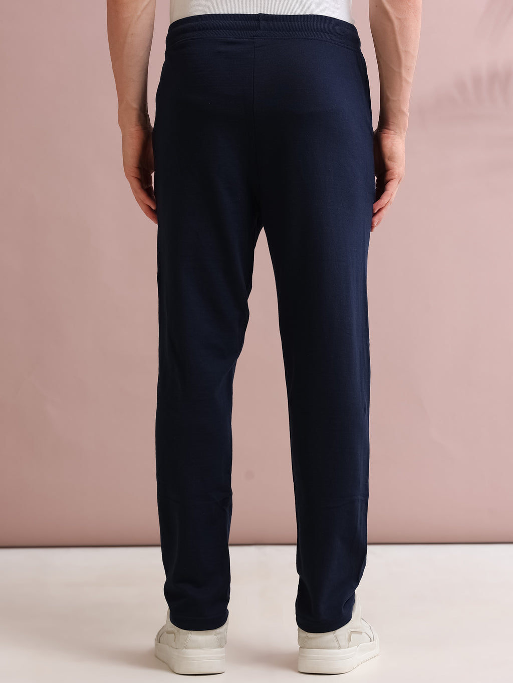 ARDEUR STREETZ Men's Regular Fit Printed Track Pants - Navy