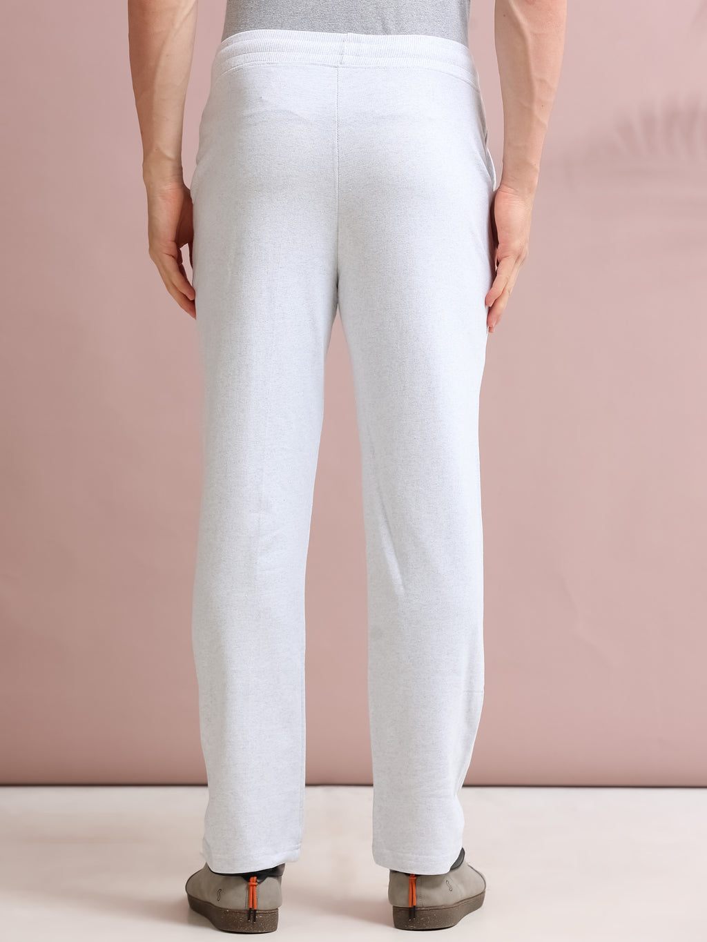 ARDEUR STREETZ Men's Regular Fit Printed Track Pants - White