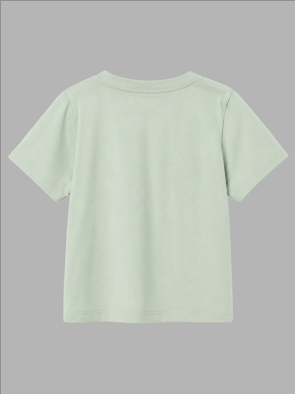 CODEZ Boys Fog Green Pure Cotton Camping Print Relaxed Fit T-Shirt