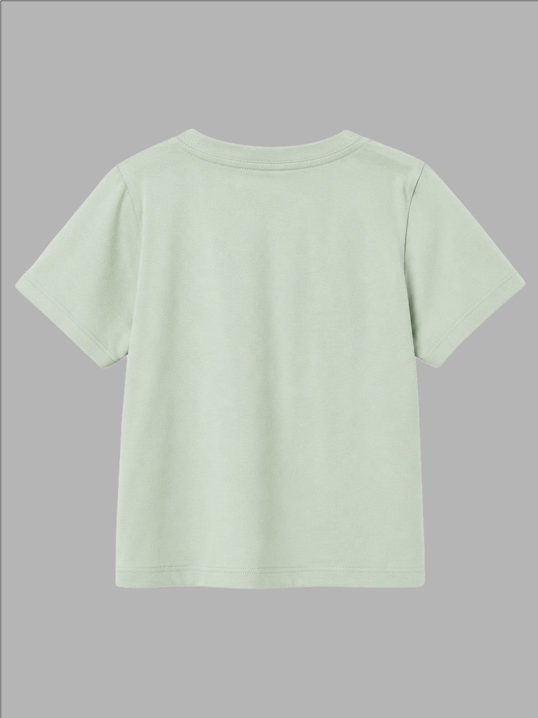 CODEZ Boys Fog Green Pure Cotton Camping Print Relaxed Fit T-Shirt
