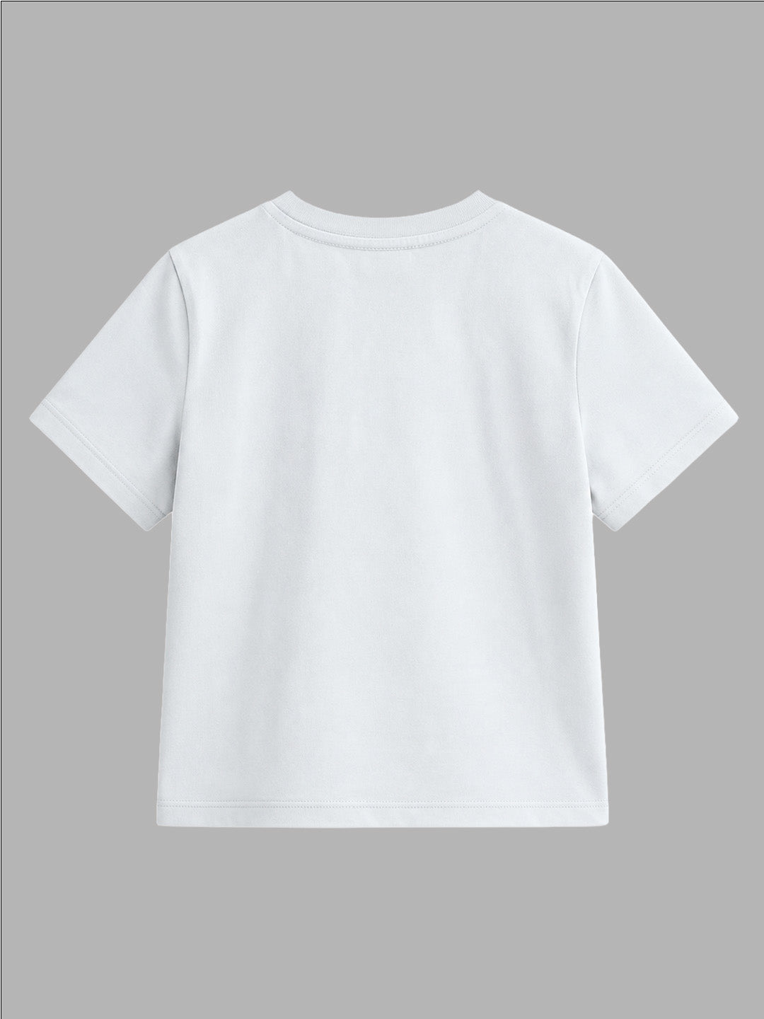 CODEZ Boys White Pure Cotton Camping Print Relaxed Fit T-Shirt