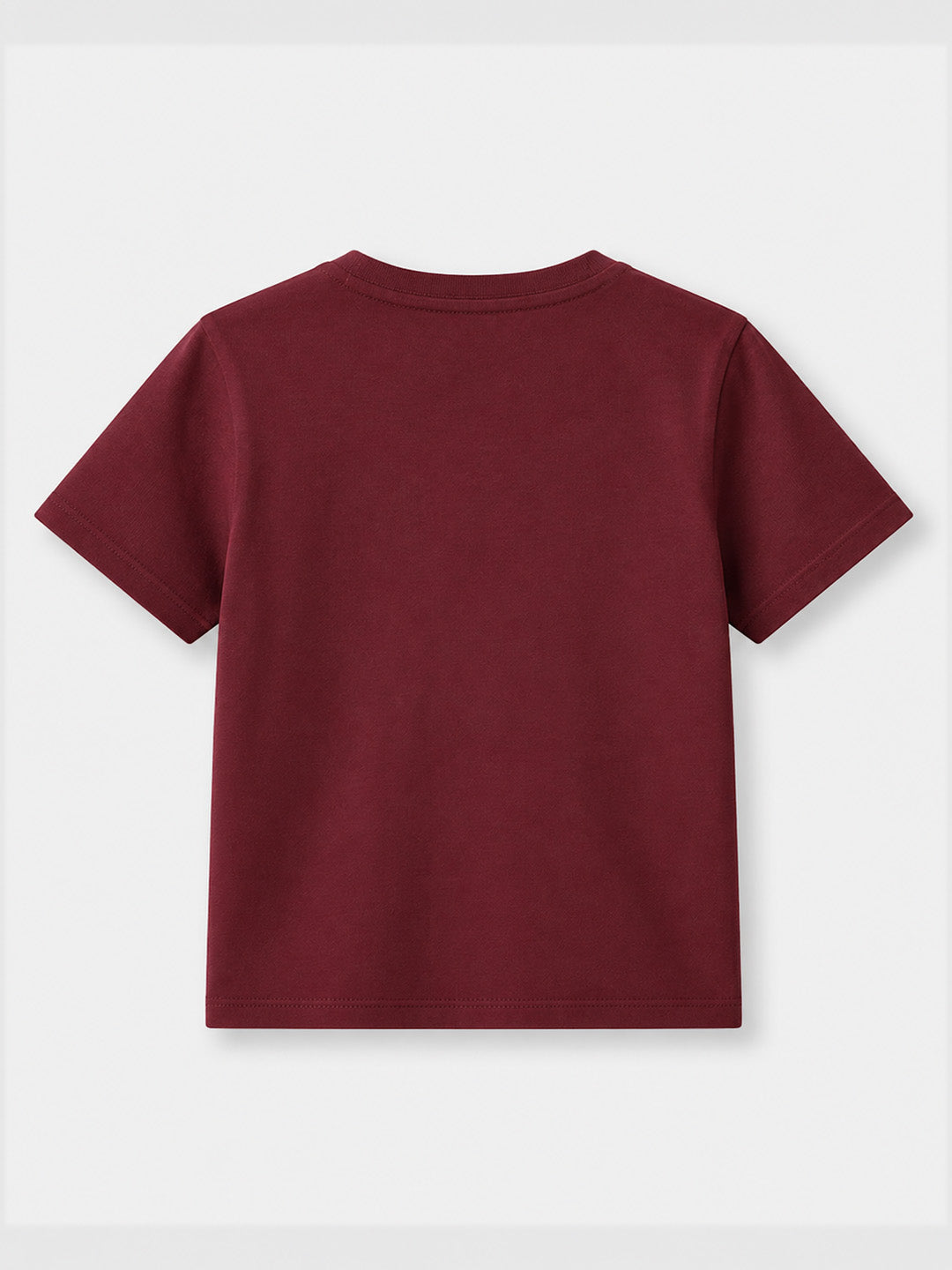 CODEZ Boys Tawny Port Pure Cotton Forever Hungry Bear Graphic Relaxed Fit T-Shirt