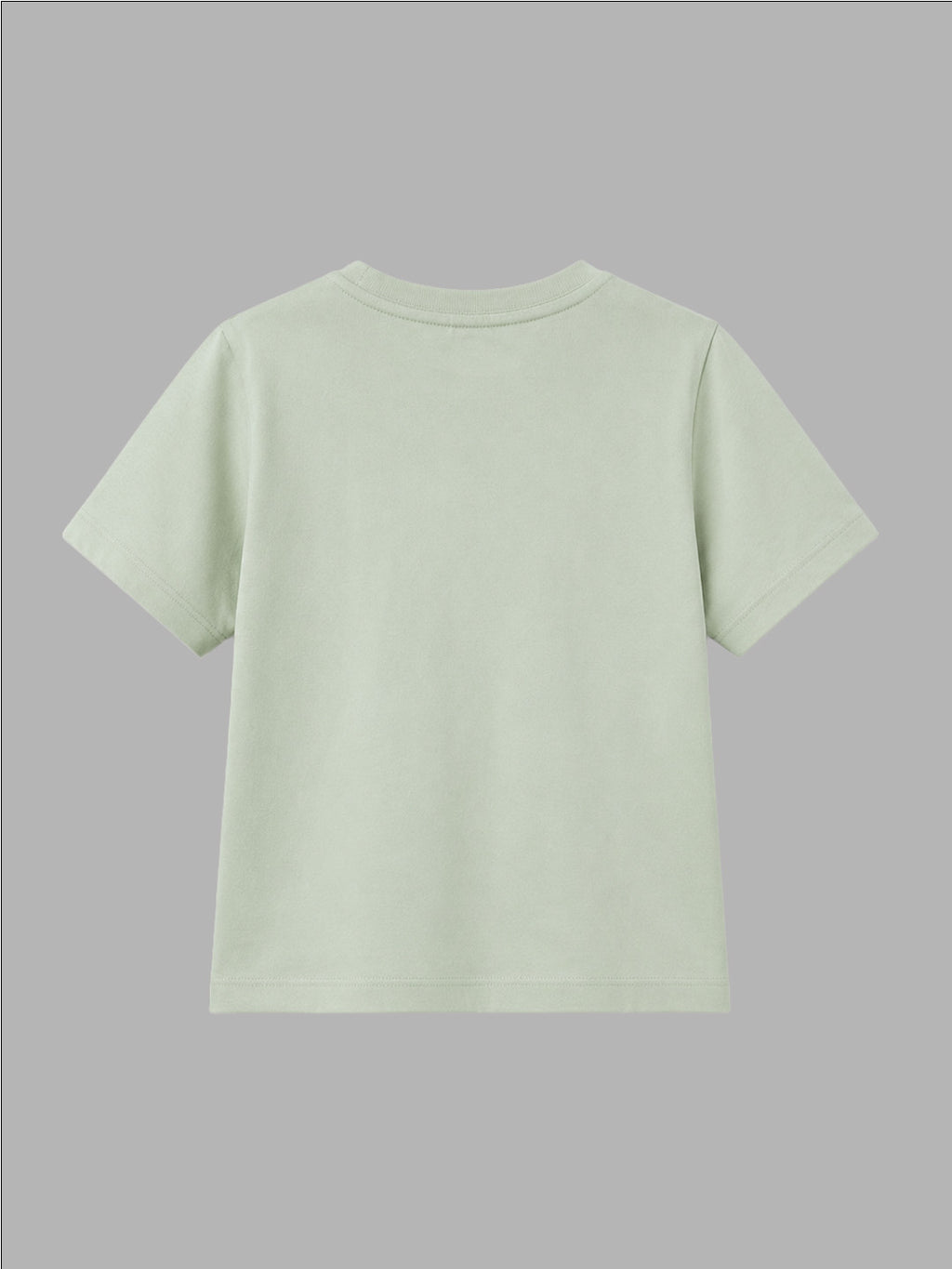 CODEZ Boys Fog Green Pure Cotton Nature Is Calling Bear Graphic Relaxed Fit T-Shirt