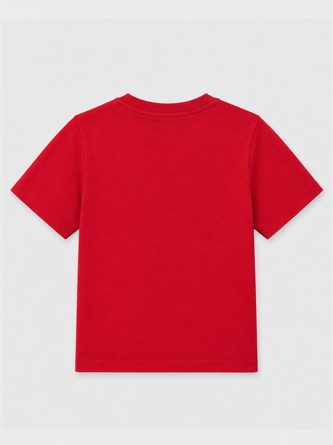 CODEZ Boys Red Pure Cotton Le Croissant Graphic Relaxed Fit T-Shirt