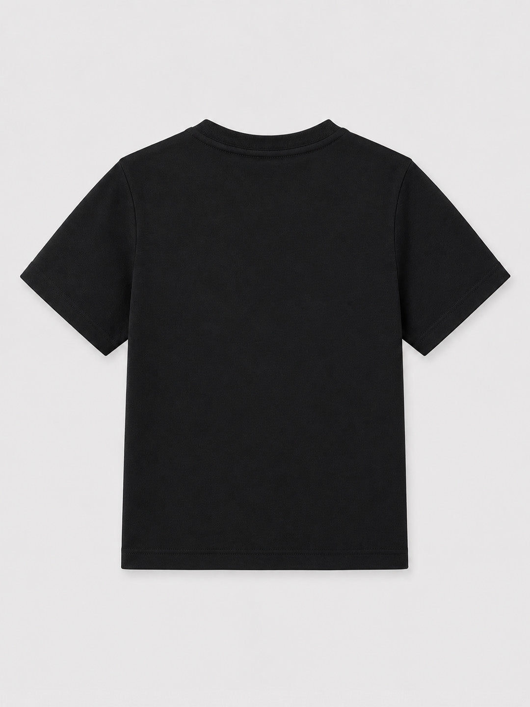 CODEZ Boys Black Pure Cotton French Fries Lover Graphic Relaxed Fit T-Shirt