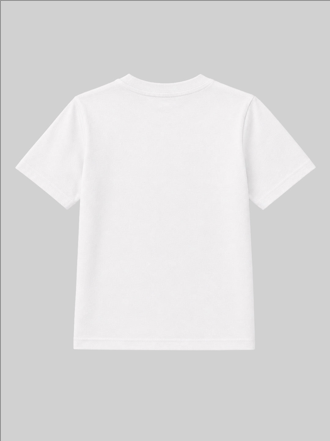 CODEZ Boys White Pure Cotton French Fries Lover Graphic Relaxed Fit T-Shirt