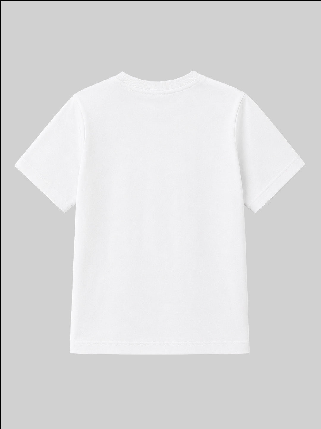 CODEZ Boys White Pure Cotton KMS Run For Breakfast Graphic Relaxed Fit T-Shirt