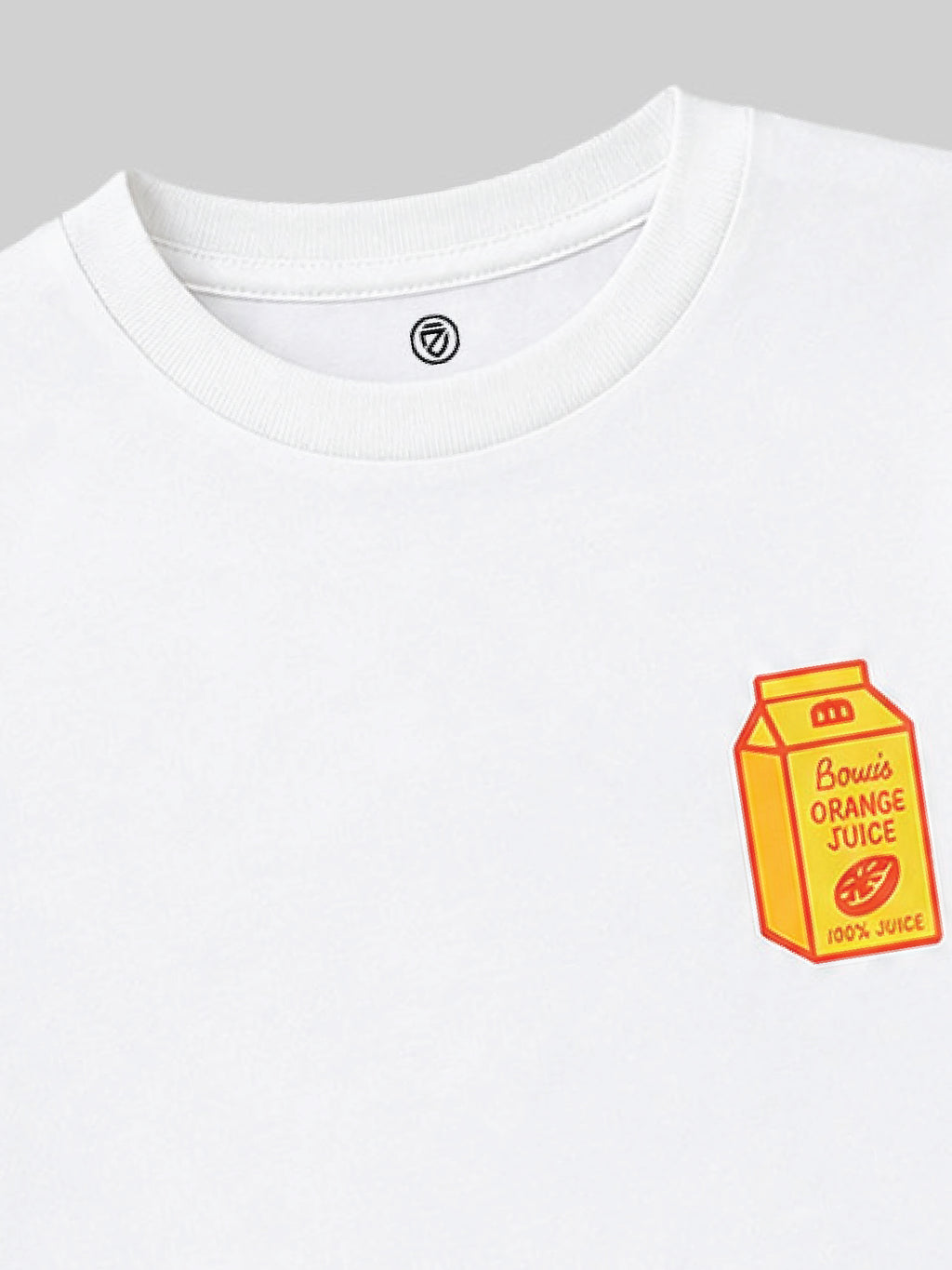 CODEZ Boys White Pure Cotton Grocery List Graphic Relaxed Fit T-Shirt