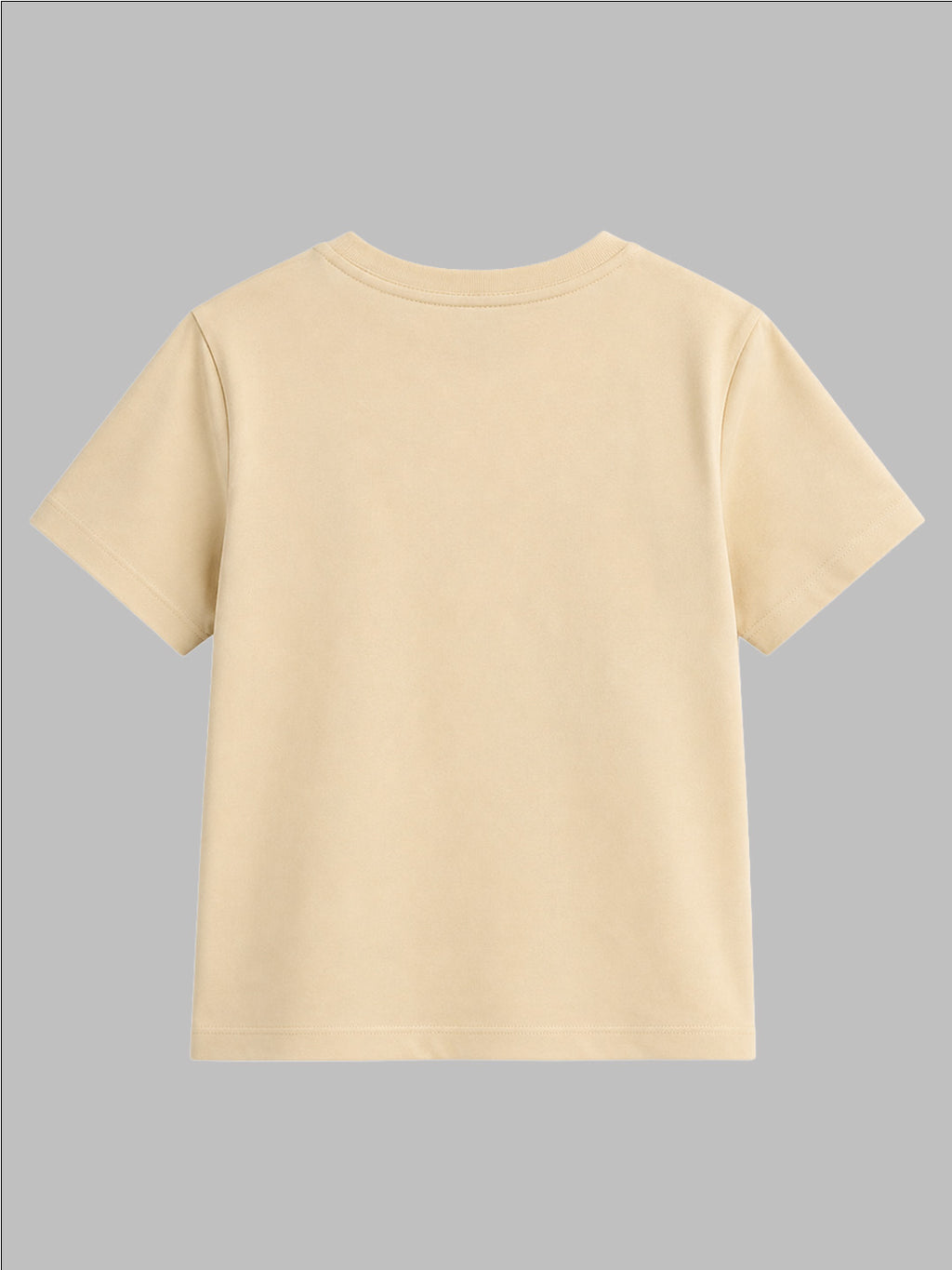 CODEZ Boys Beige Pure Cotton Born To Be Awesome Graphic Relaxed Fit T-Shirt