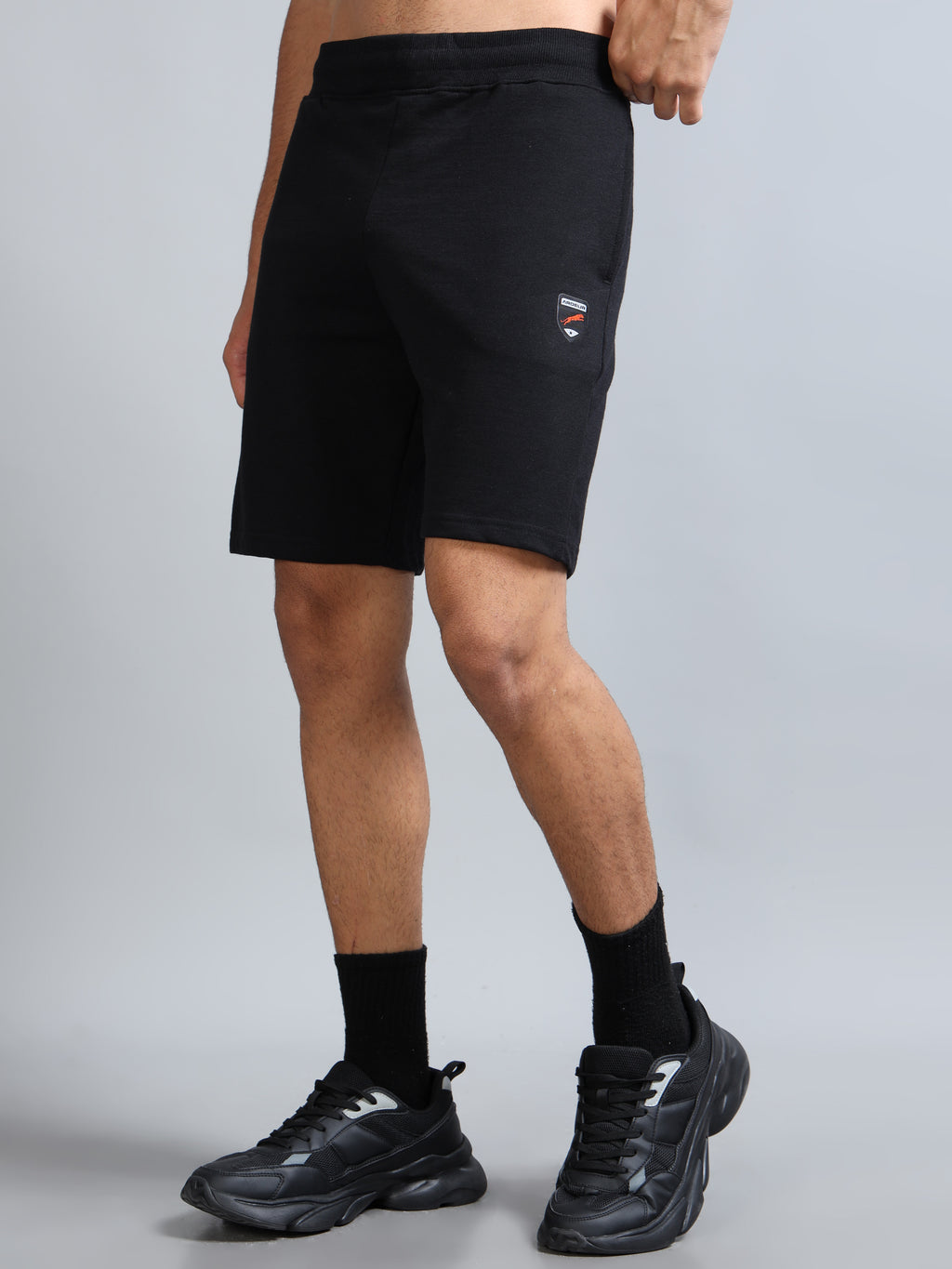 ARDEUR ZEAL IN YOU Men Black Self Design Shorts