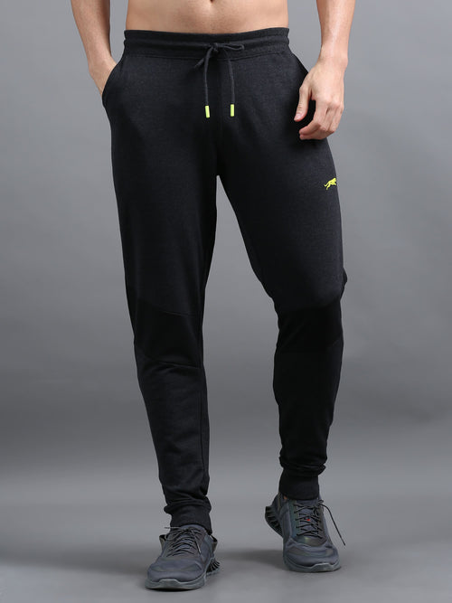 ARDEUR Men's Charcoal Striped Mid-Rise Joggers â€“ Zeal In You