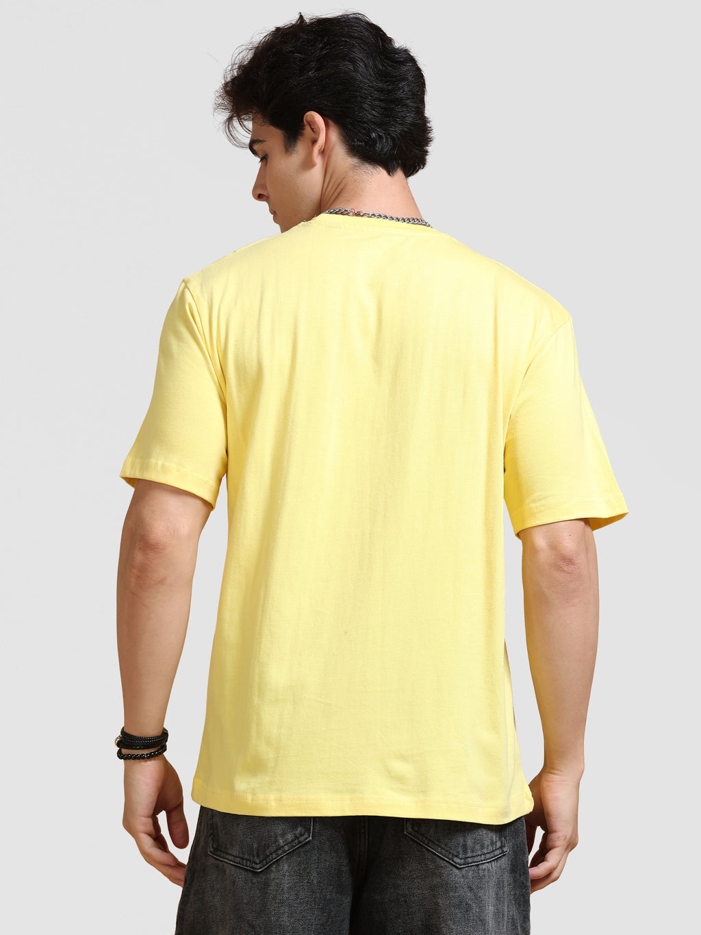 ARDEUR Men's Relaxed Fit 100% Cotton Graphic T-Shirt - Lemon Drop