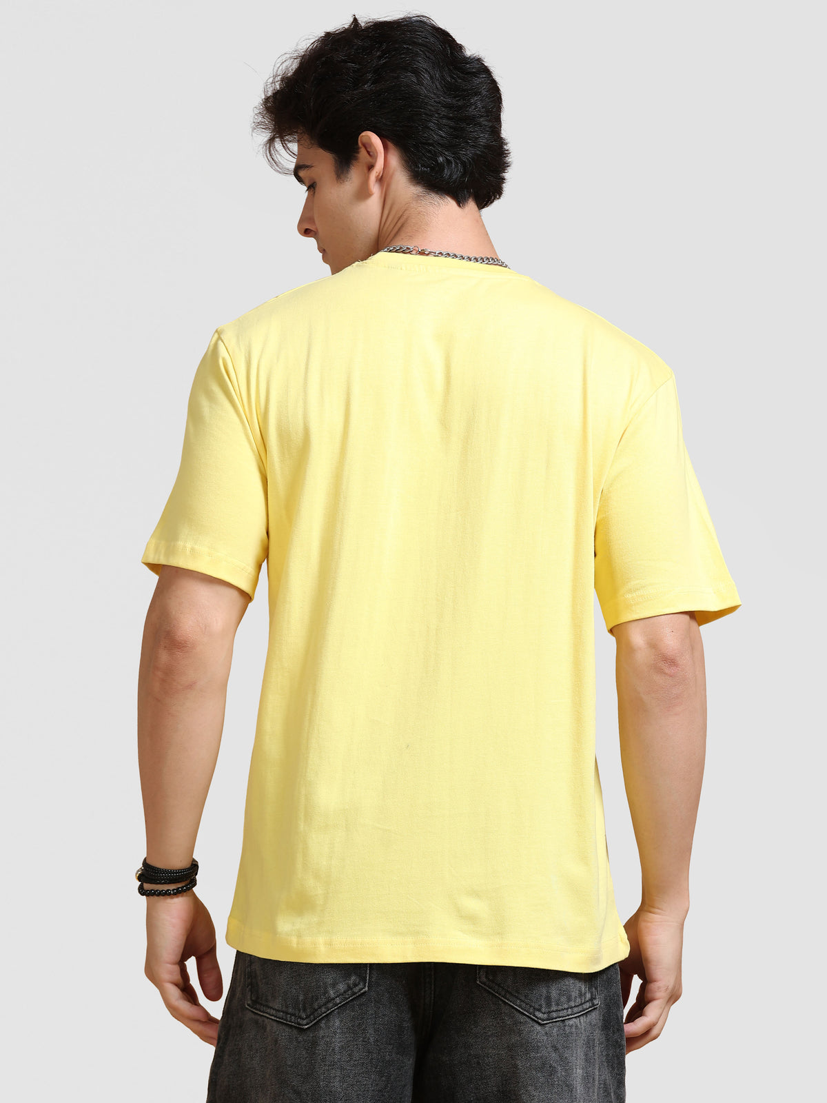 ARDEUR Men's Relaxed Fit 100% Cotton Graphic T-Shirt - Lemon Drop