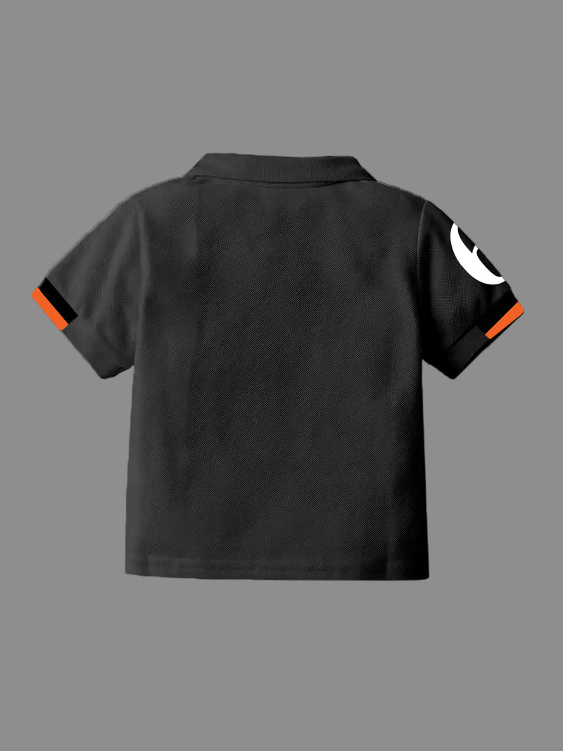 CODEZ Boys Pack Of 2 Self Design Embroidered Polo Tshirts