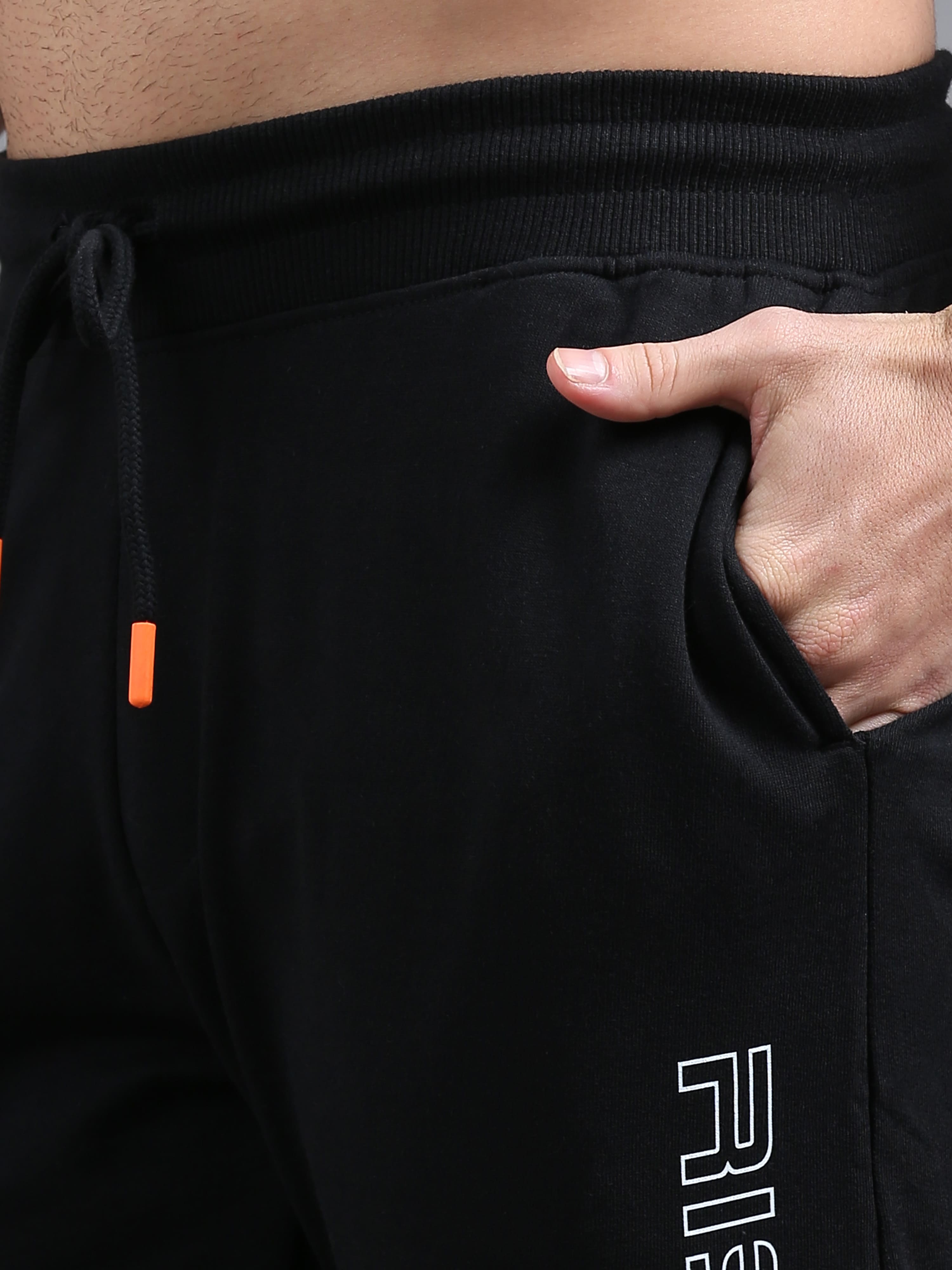 ARDEUR ZEAL IN YOU Men Black Printed Mid-Rise Joggers