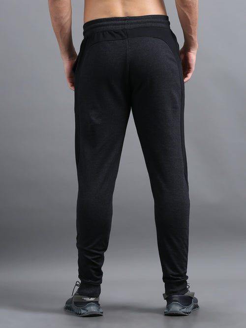 ARDEUR Men's Charcoal Striped Mid-Rise Joggers â€“ Zeal In You