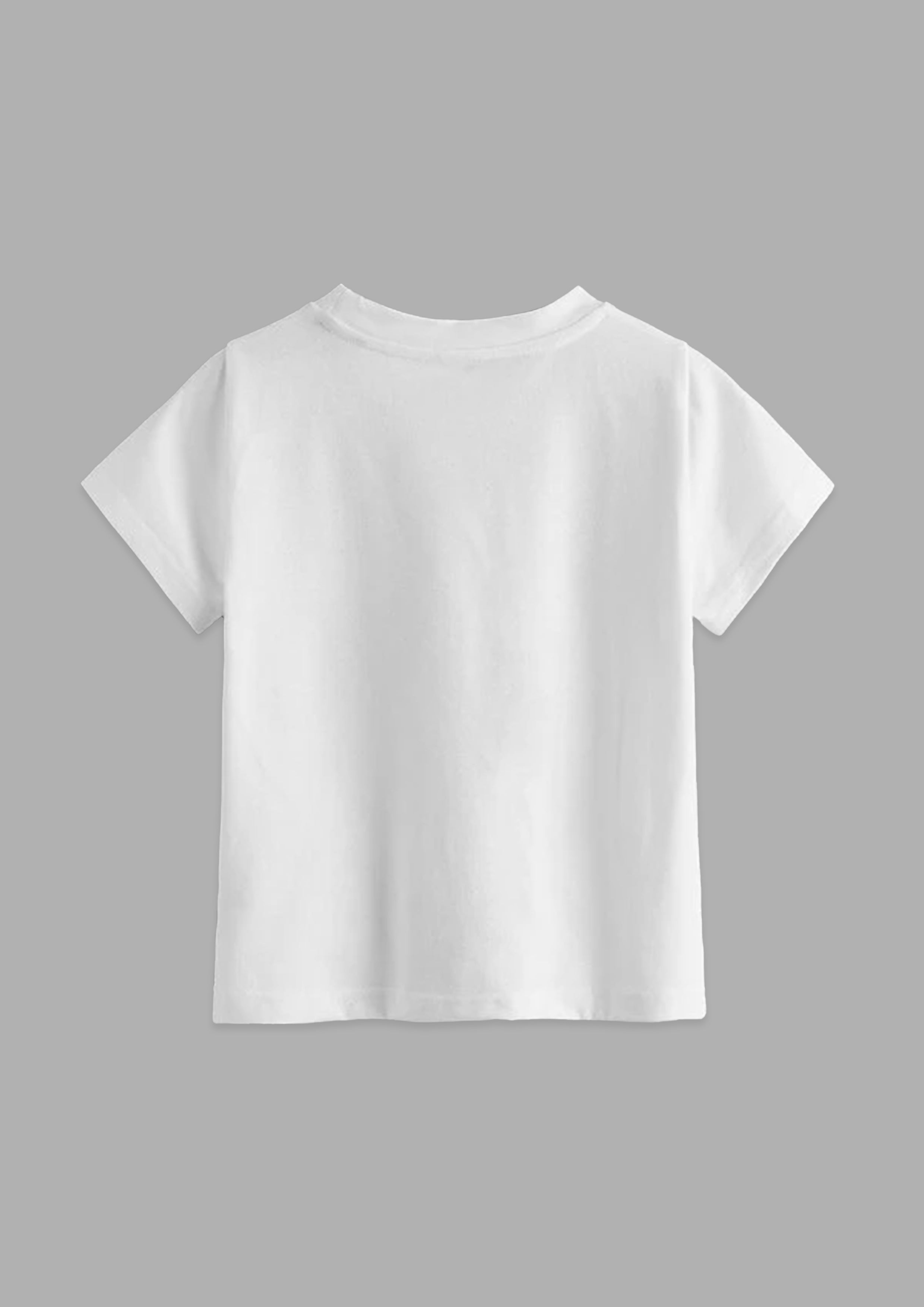 CODEZ Boys White Round Neck Printed Tshirts