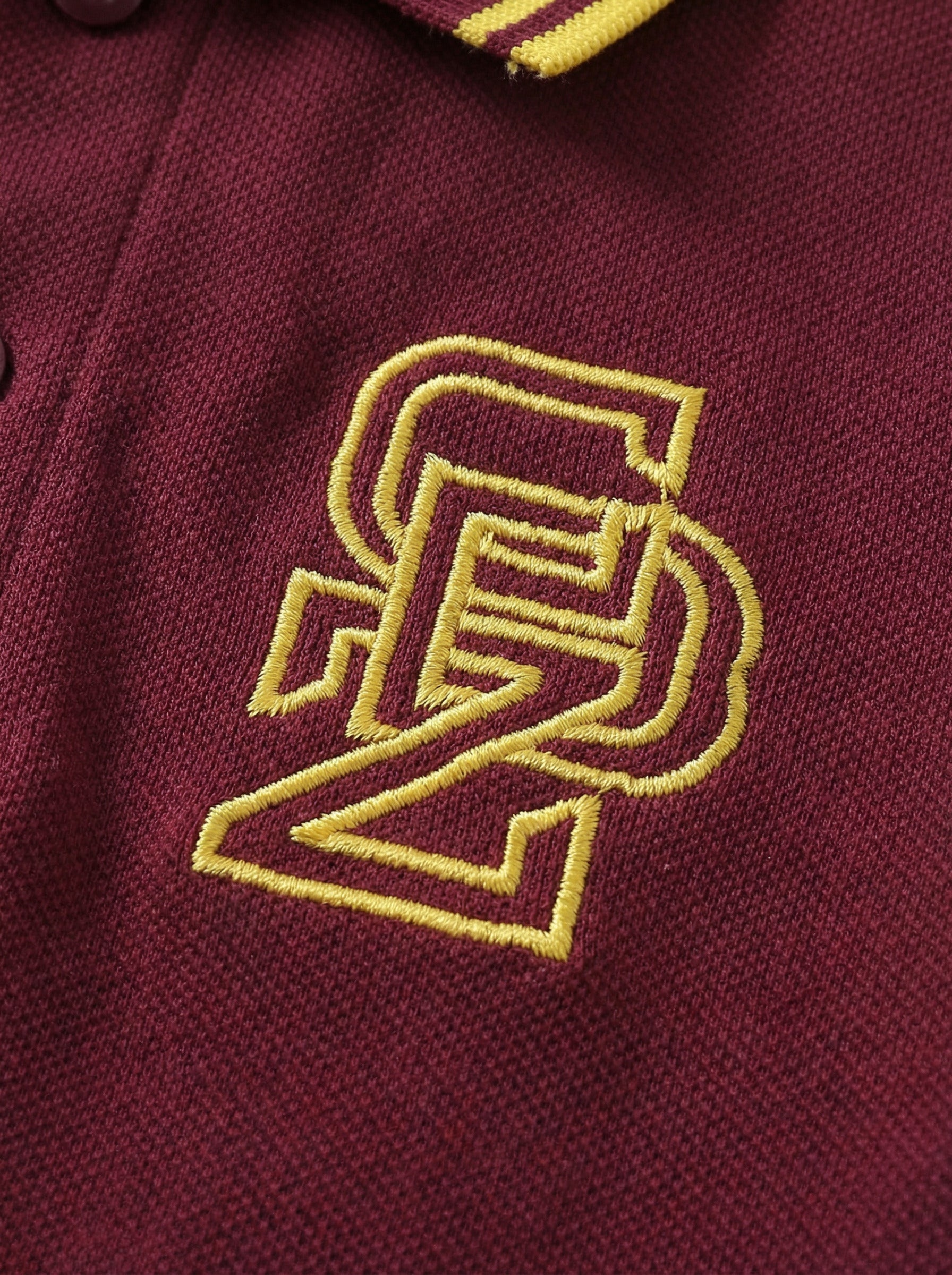 CODEZ Boys Regular Fit Polo T-Shirt (Maroon)