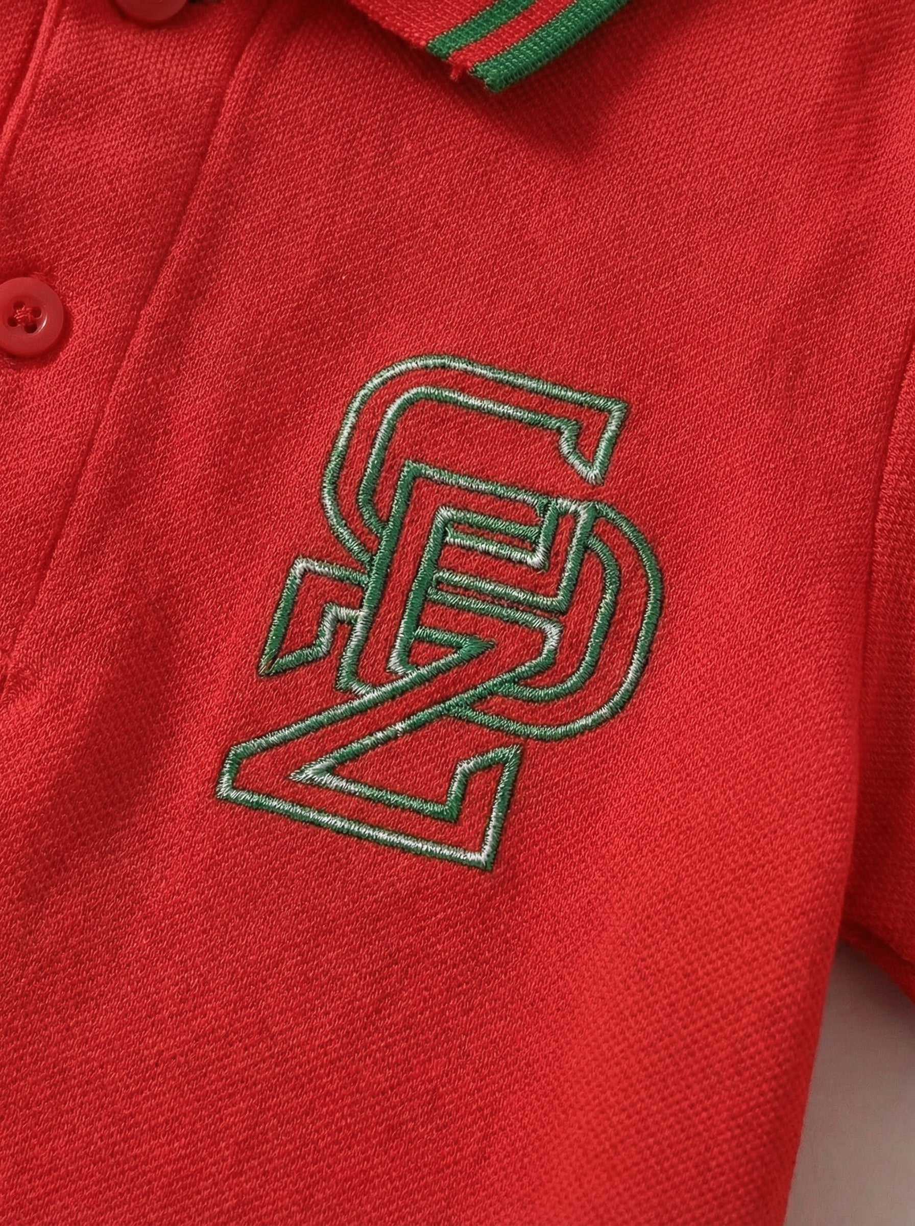 CODEZ Boys Regular Fit Polo T-Shirt (Red)