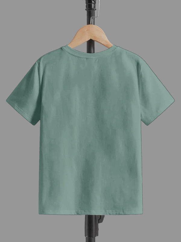 CODEZ Boys Light Blue Round Neck Printed Tshirts