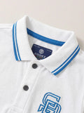 CODEZ Boys Regular Fit Polo T-Shirt (White)