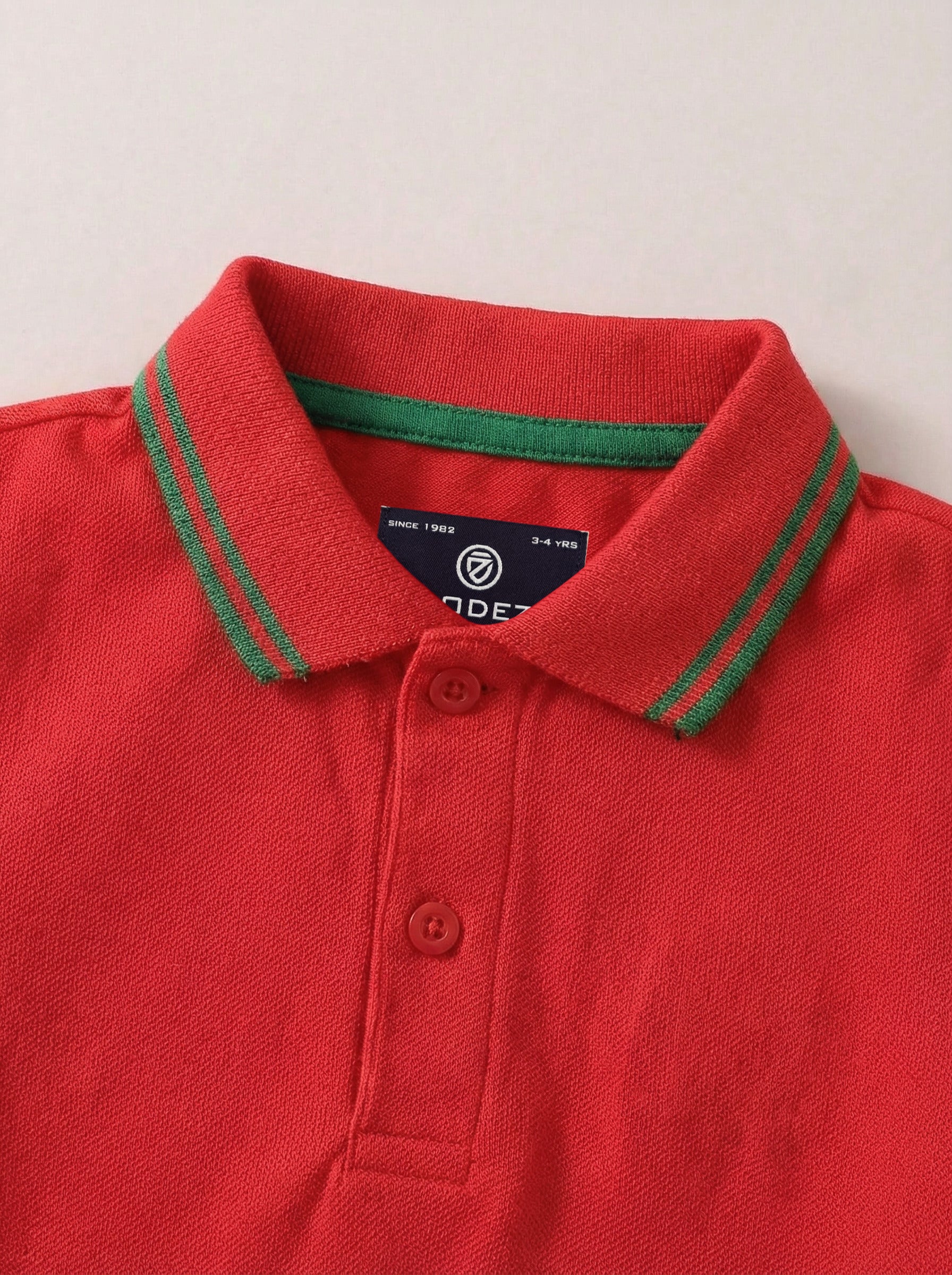 CODEZ Boys Regular Fit Polo T-Shirt (Red)