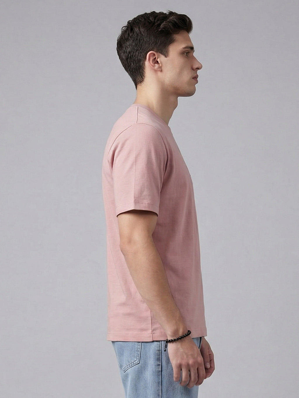ARDEUR Men Graphic Printed Relaxed Fit Drop Shoulder T-Shirt - Pop Pink-2