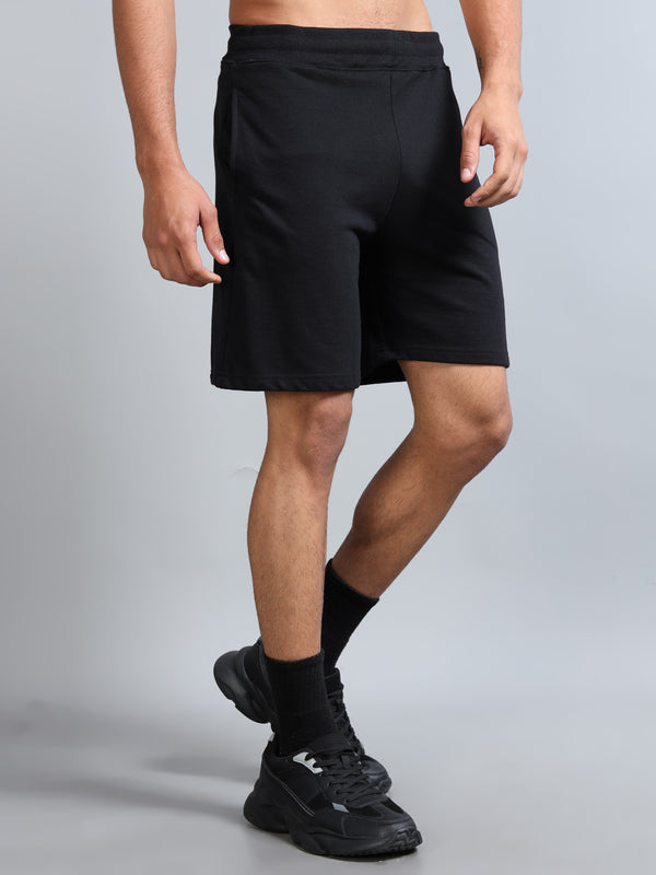 ARDEUR ZEAL IN YOU Men Black Self Design Shorts